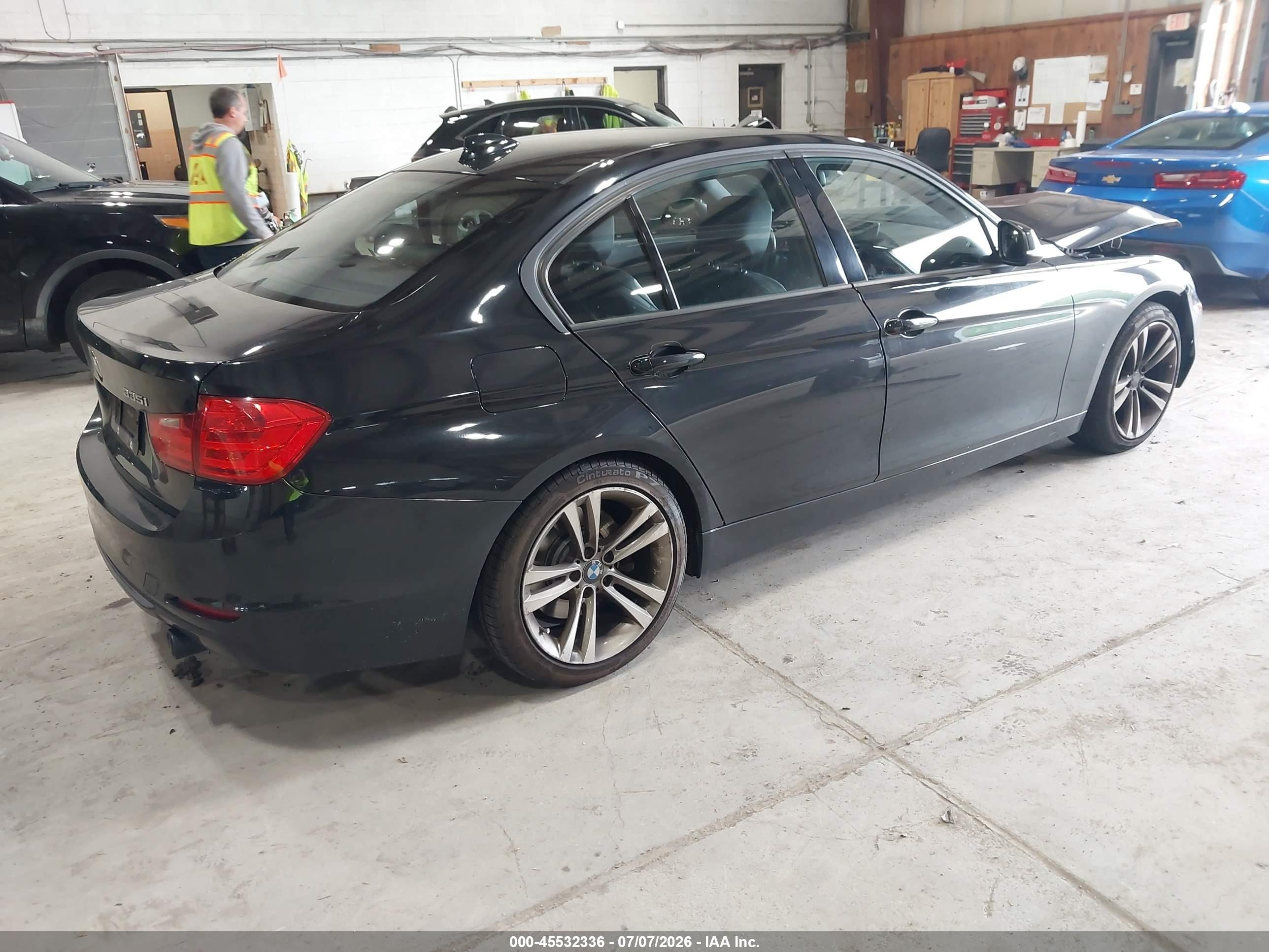 2014 Bmw 335i Black vin: WBA3A9C5XEF478918