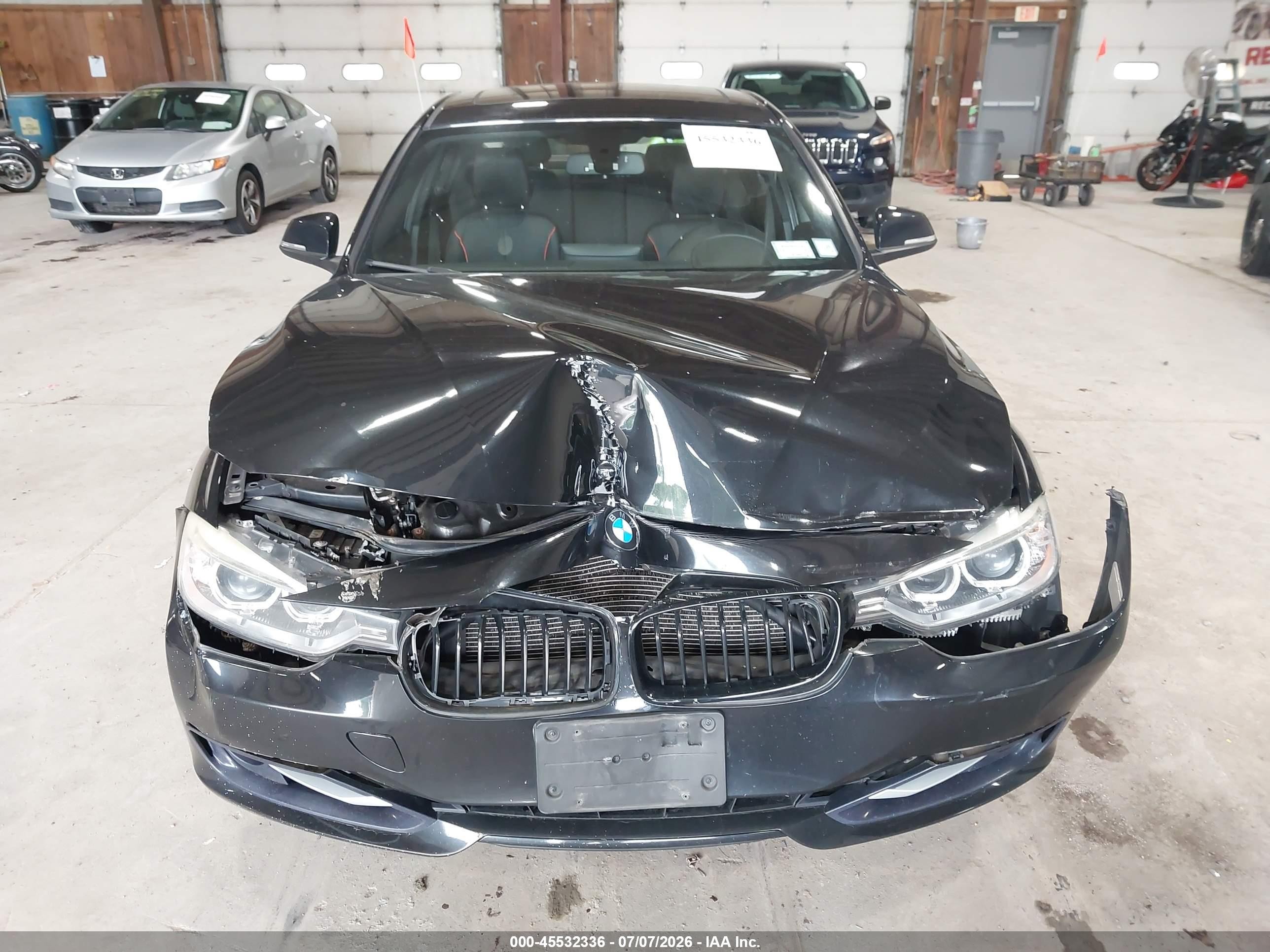 2014 Bmw 335i Black vin: WBA3A9C5XEF478918