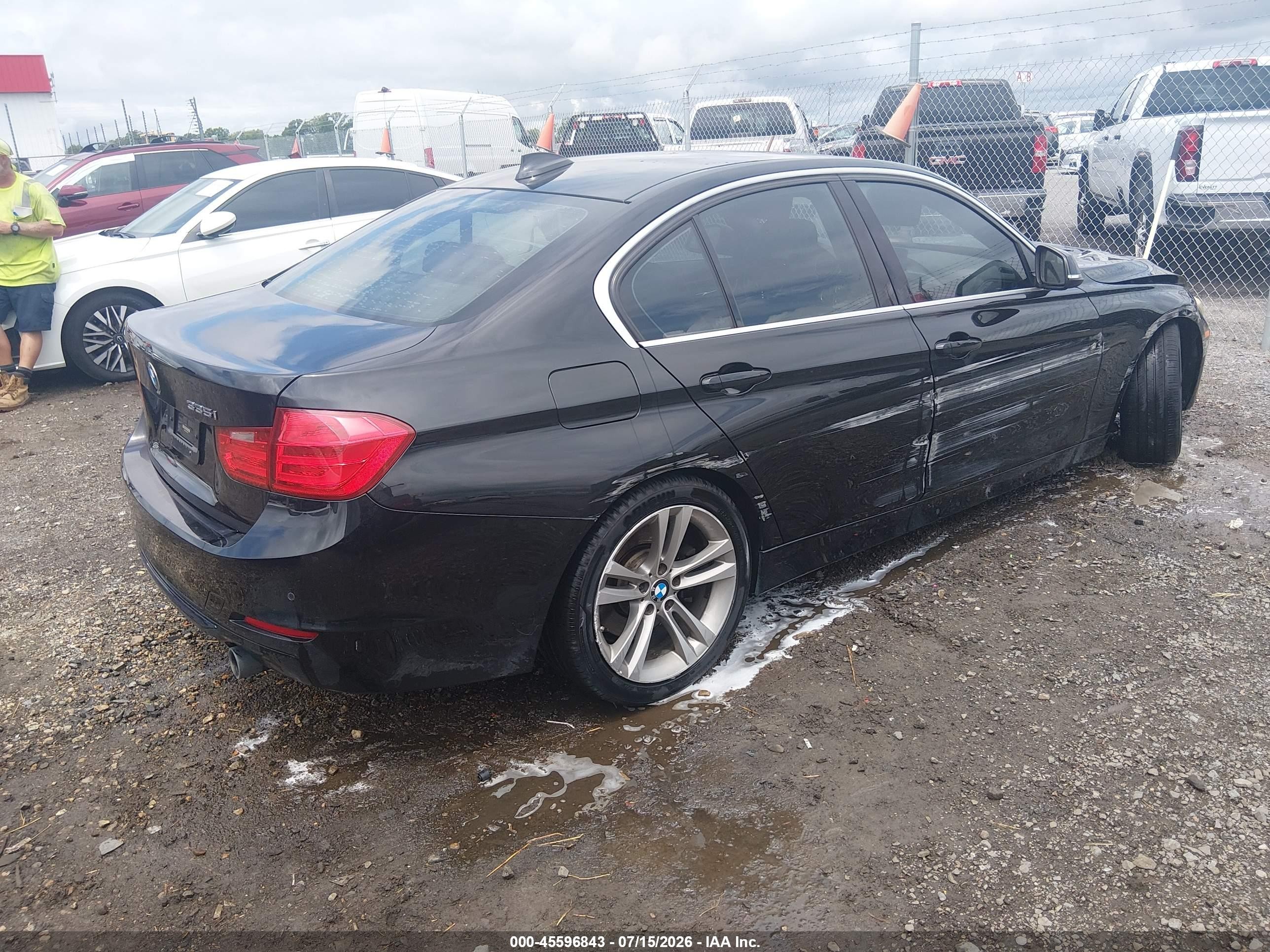 2015 Bmw 335i   Black vin: WBA3A9C5XFKW74818