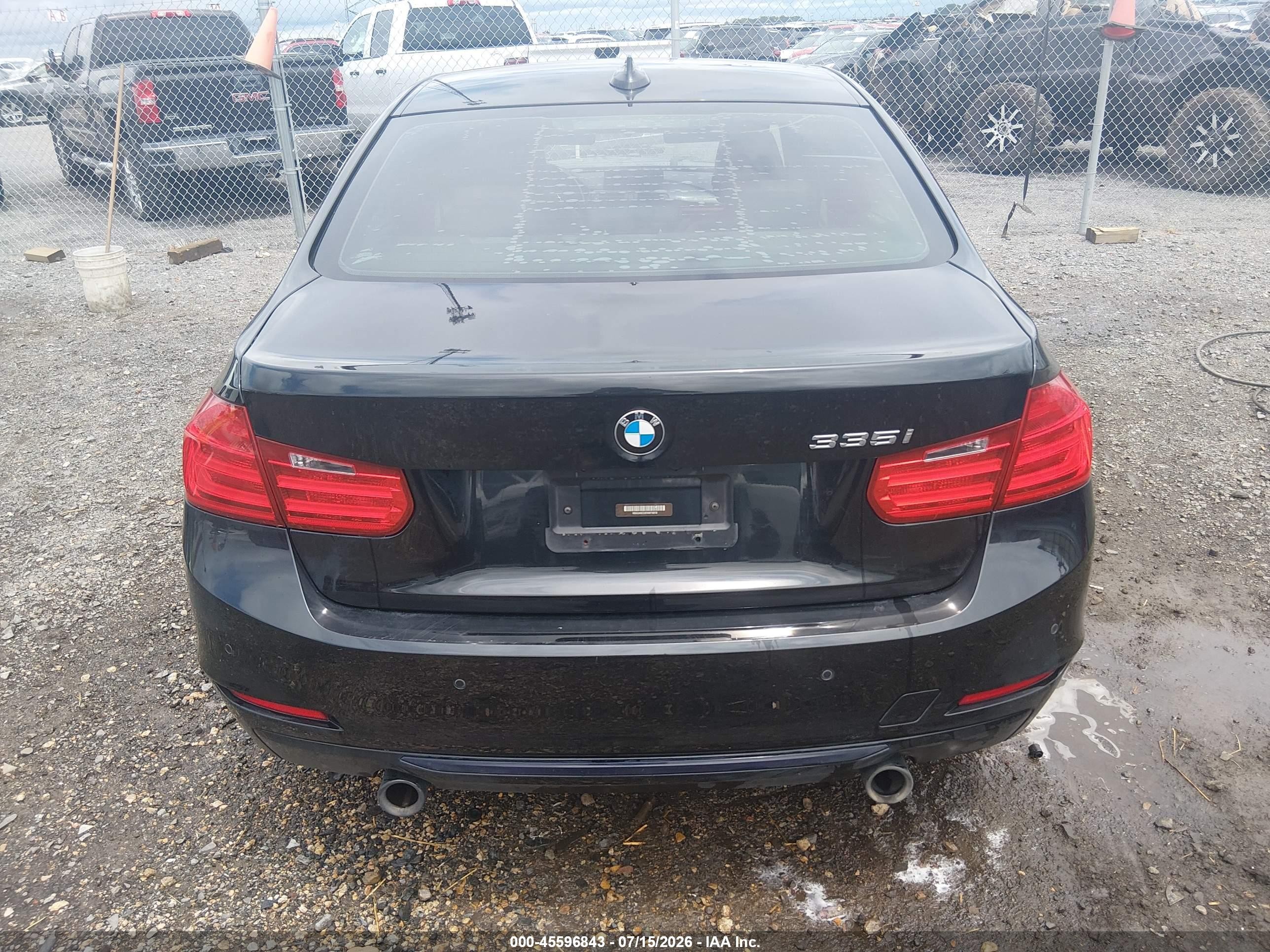 2015 Bmw 335i   Black vin: WBA3A9C5XFKW74818