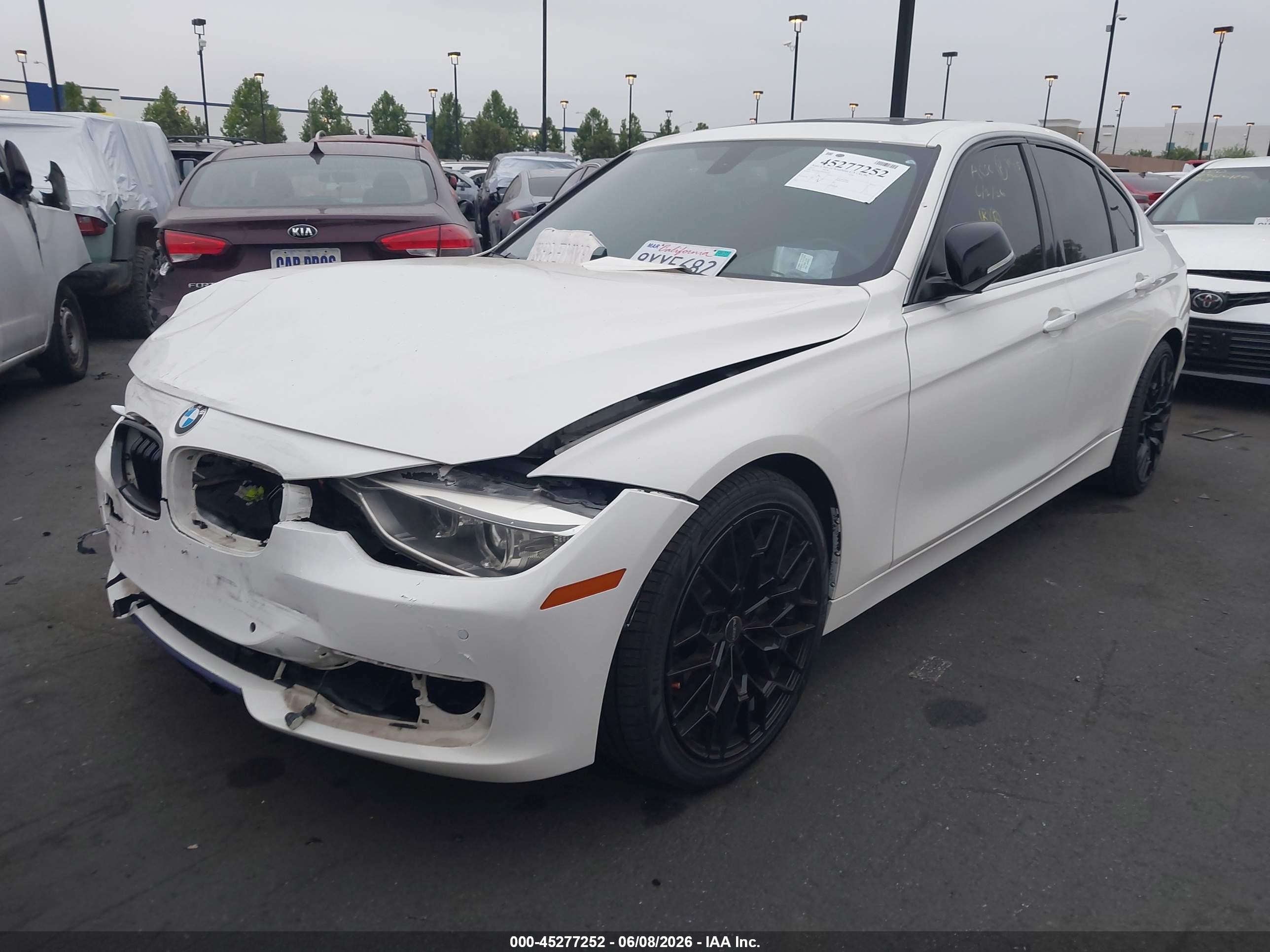 2015 Bmw 335i   White vin: WBA3A9G50FNS66028