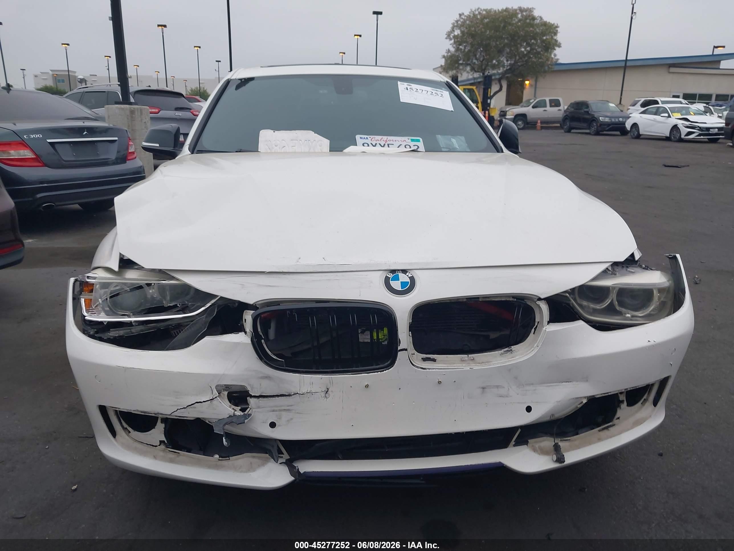 2015 Bmw 335i   White vin: WBA3A9G50FNS66028