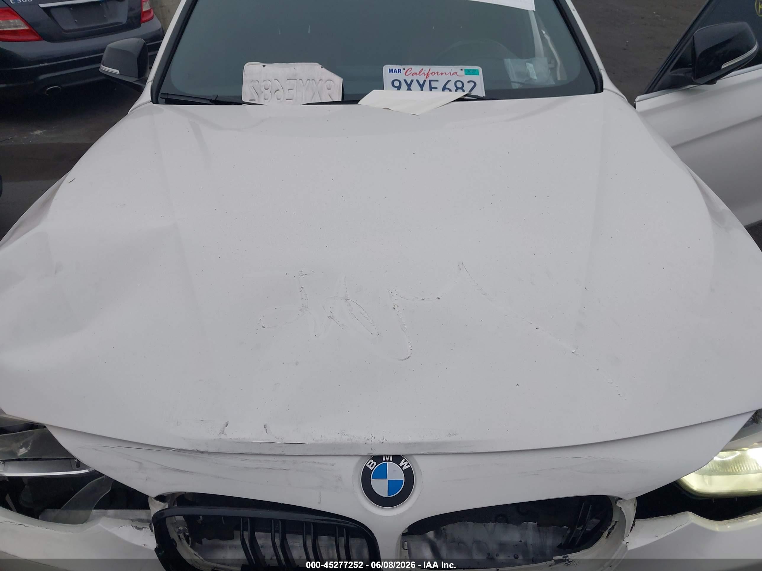 2015 Bmw 335i   White vin: WBA3A9G50FNS66028