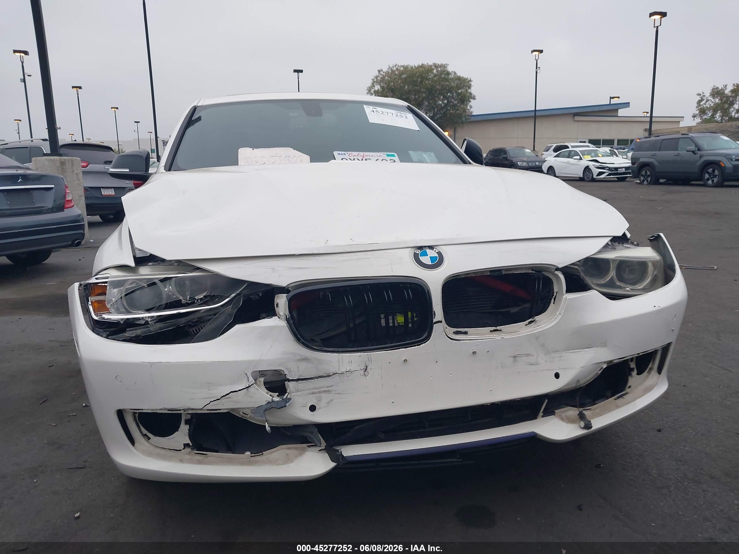 2015 Bmw 335i   White vin: WBA3A9G50FNS66028