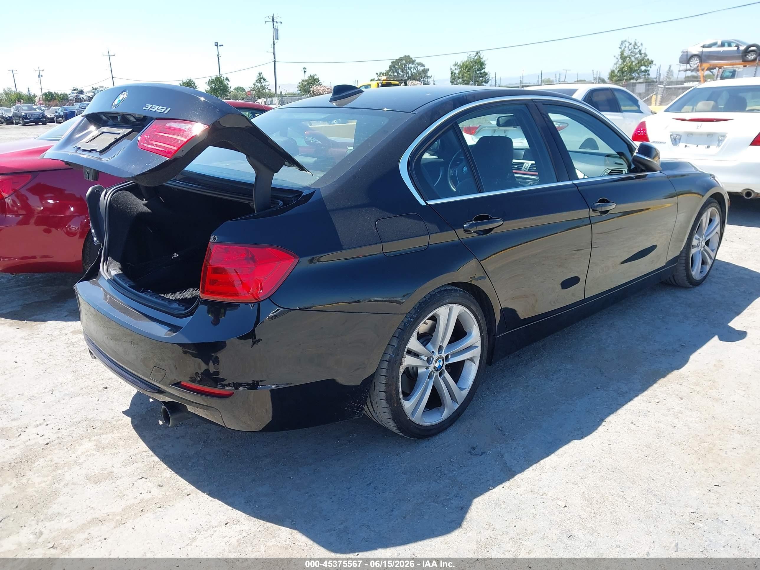 2015 Bmw 335i   Black vin: WBA3A9G50FNT09640