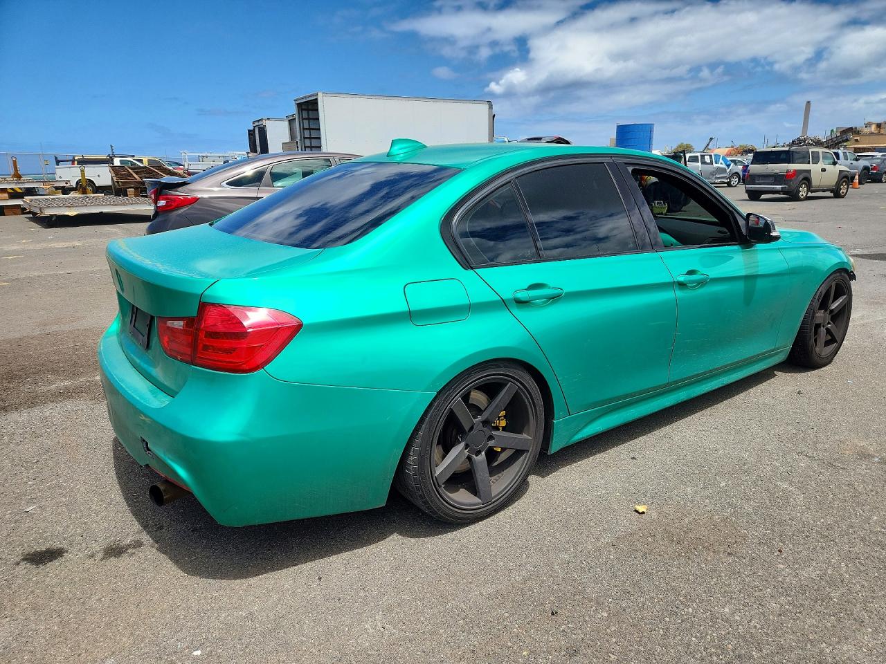 2014 Bmw 335 I Green vin: WBA3A9G51ENS64609