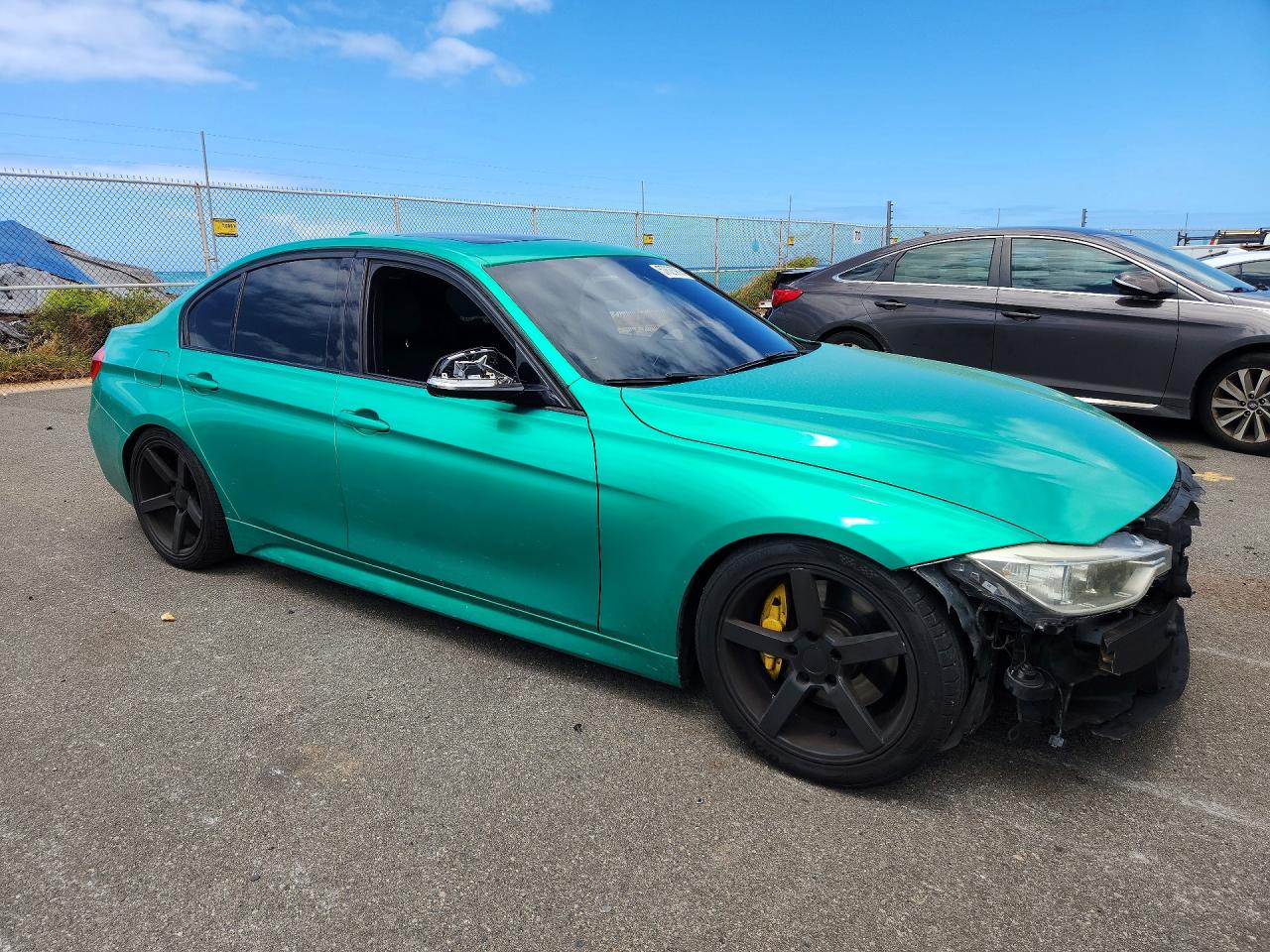 2014 Bmw 335 I Green vin: WBA3A9G51ENS64609