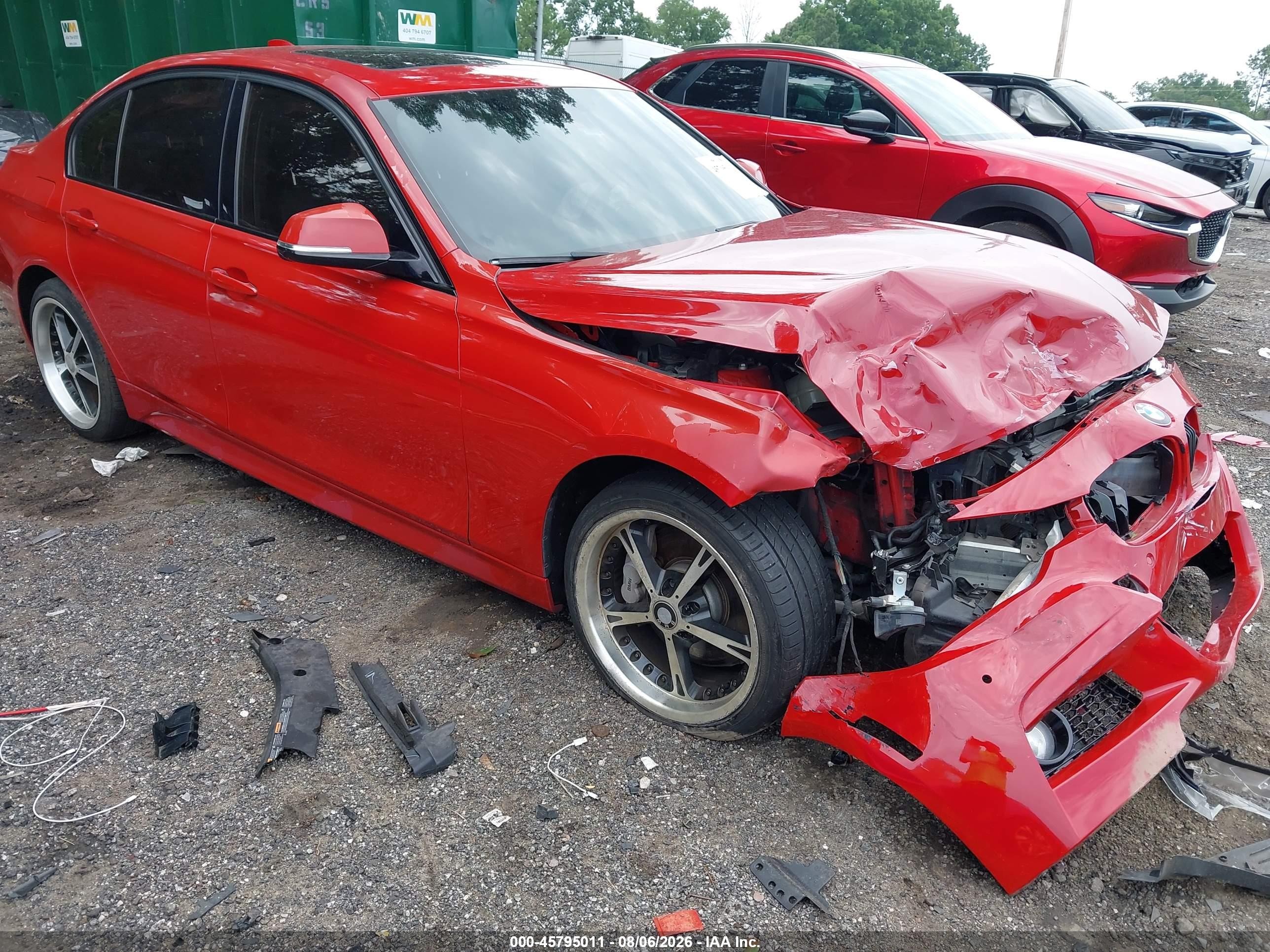 2015 Bmw 335i Red vin: WBA3A9G51FNS66586
