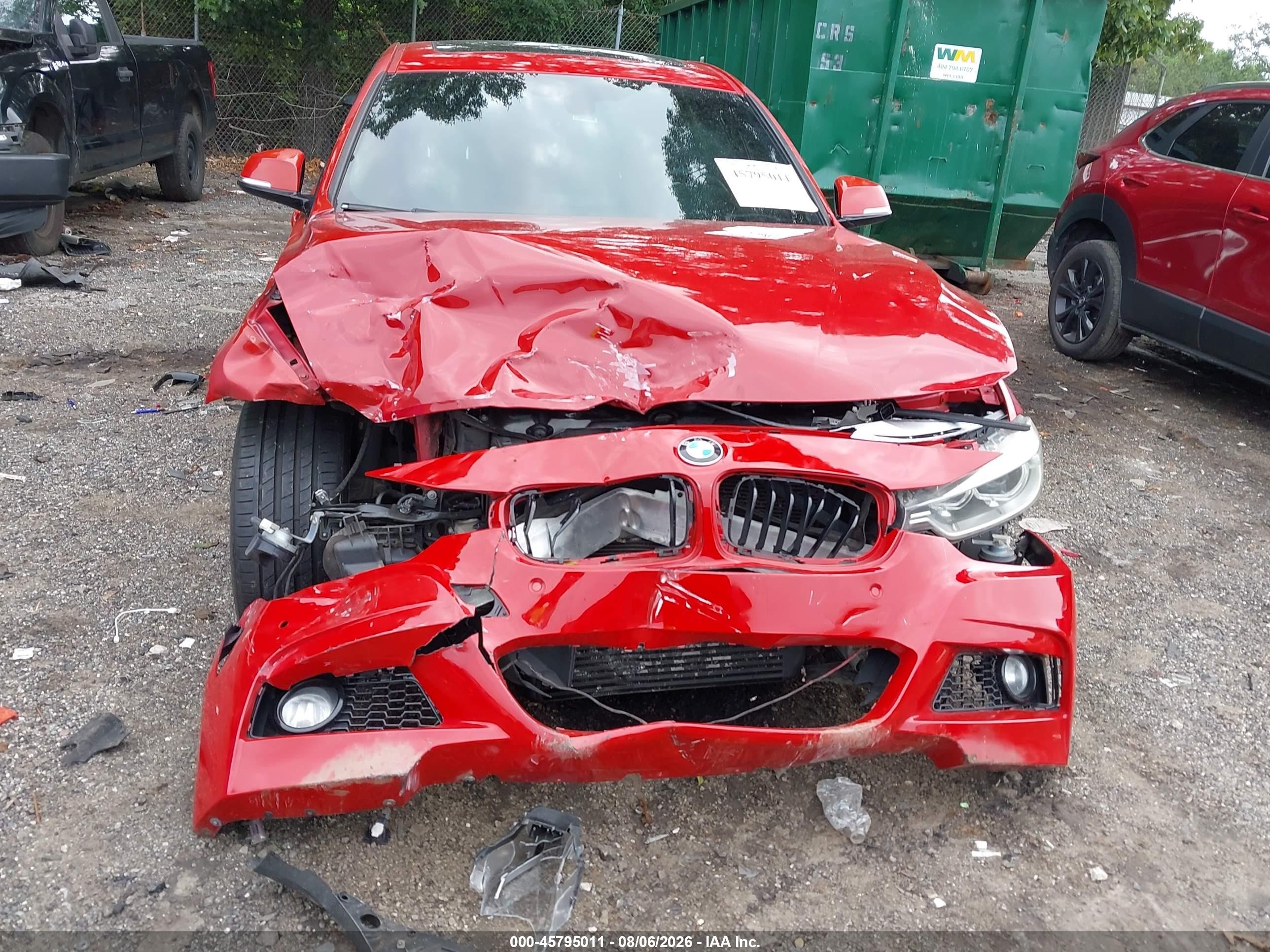 2015 Bmw 335i Red vin: WBA3A9G51FNS66586