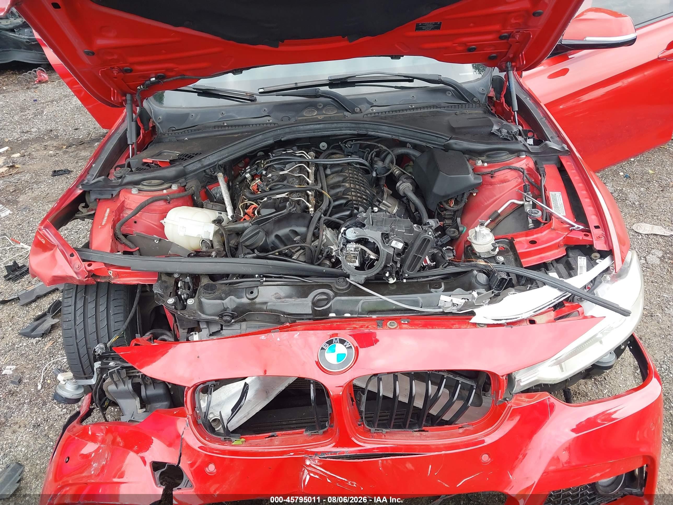 2015 Bmw 335i Red vin: WBA3A9G51FNS66586