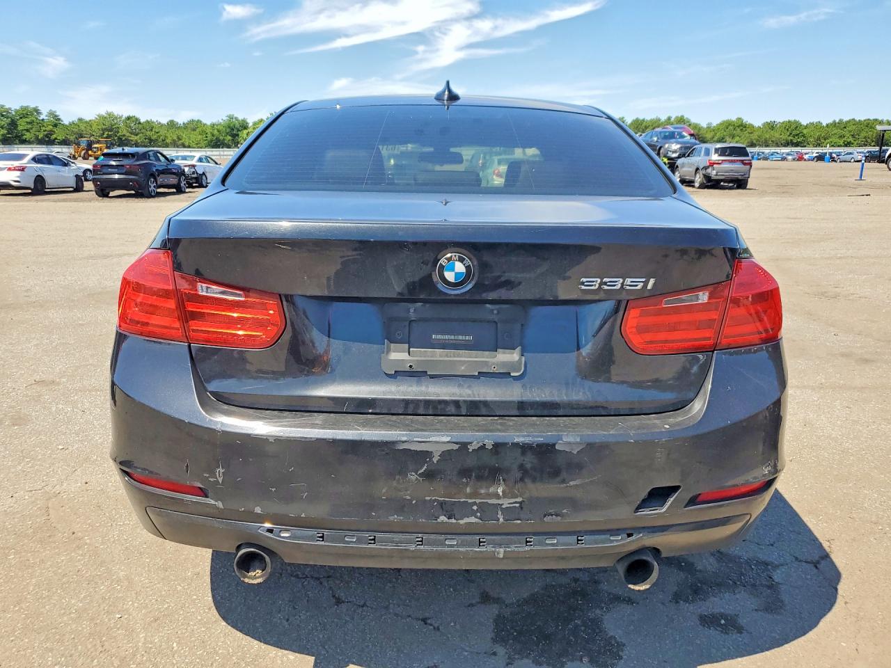 2013 Bmw 335 I Черный vin: WBA3A9G52DNP36637