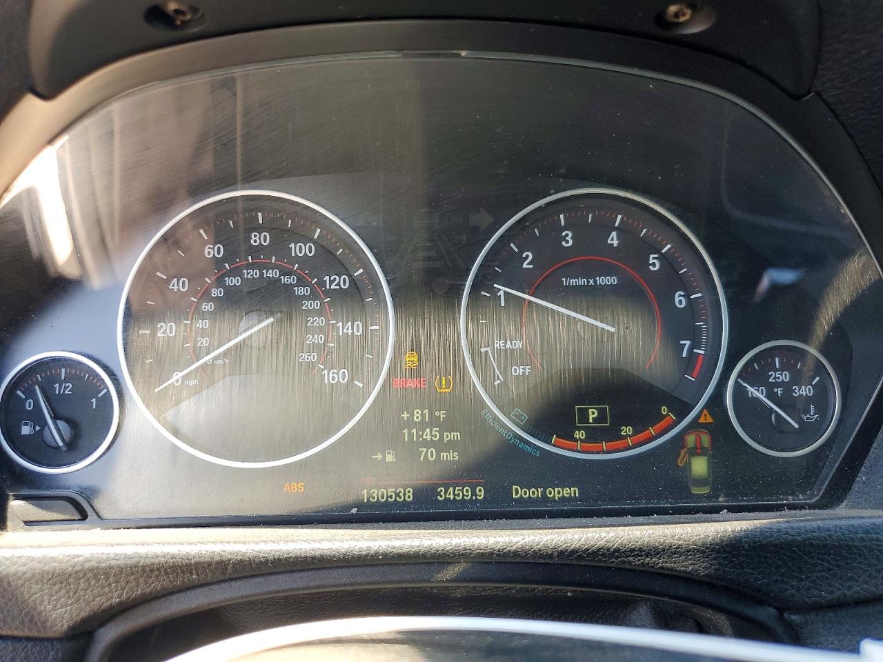 2013 Bmw 335 I Черный vin: WBA3A9G52DNP36637