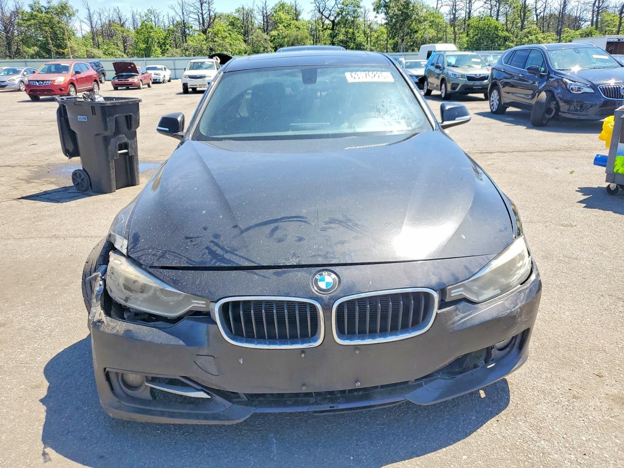 2013 Bmw 335 I Черный vin: WBA3A9G52DNP36637