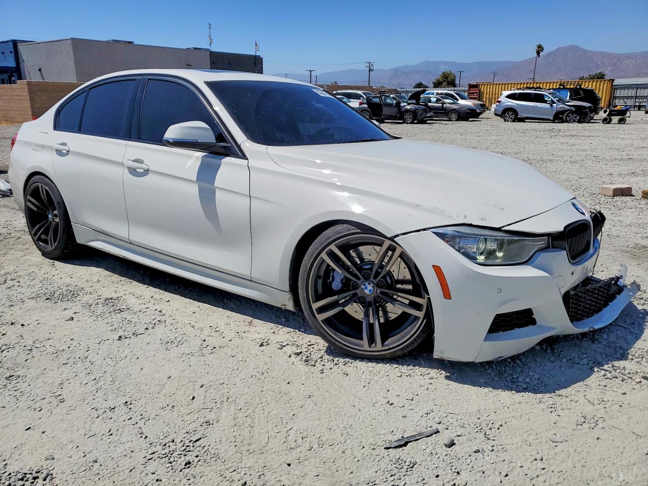 2014 Bmw 335 I White vin: WBA3A9G54ENS64880