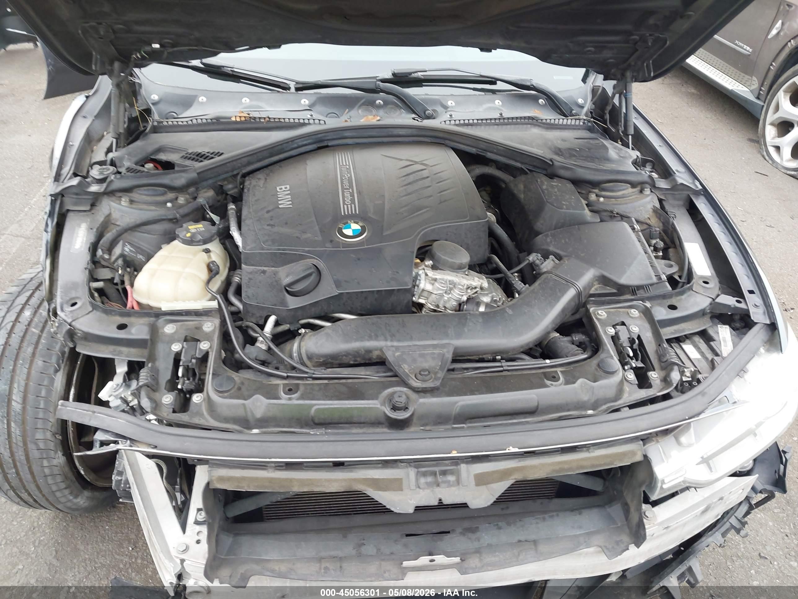 2014 Bmw 335i   Gray vin: WBA3A9G54ENS65401