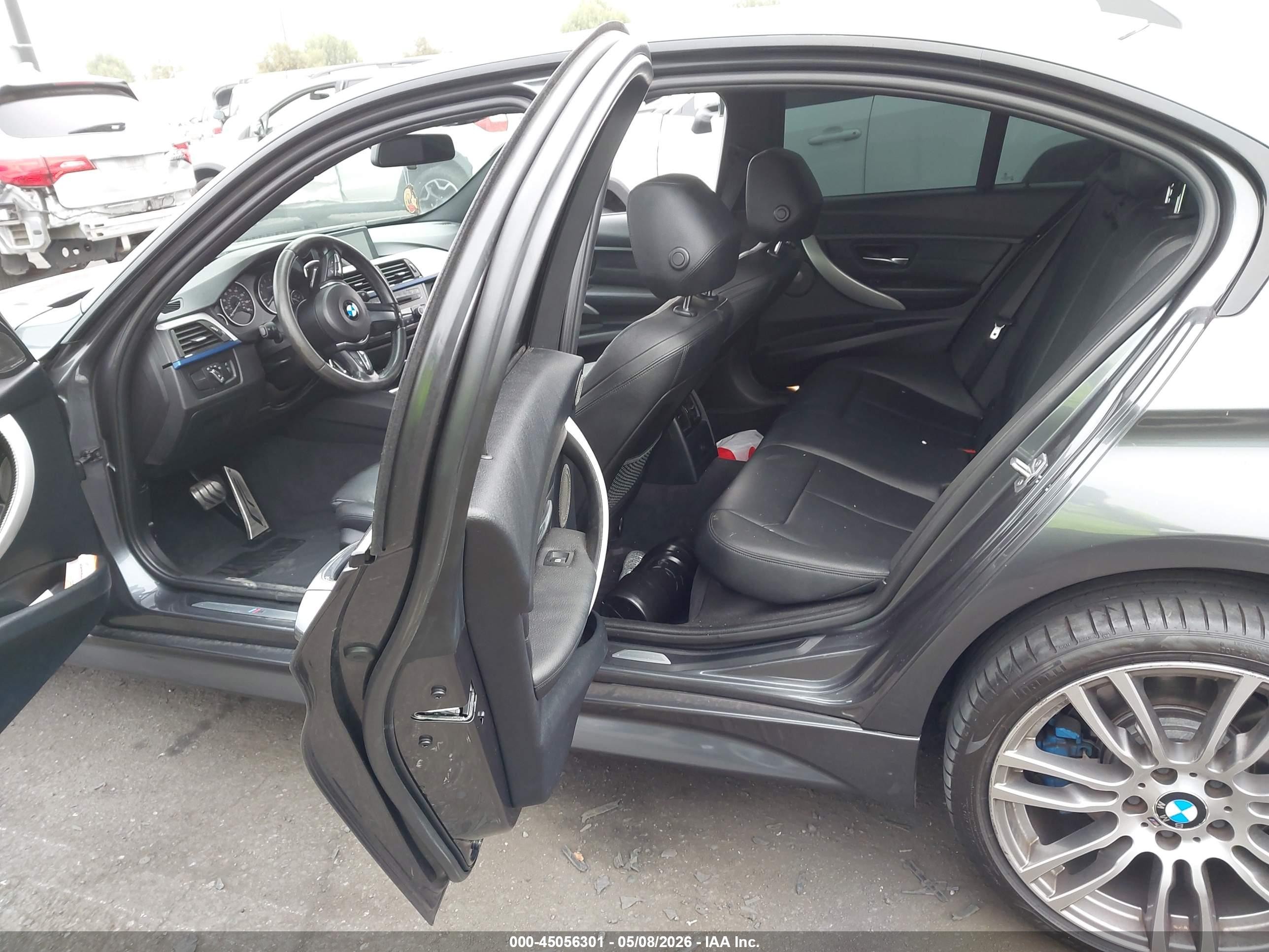 2014 Bmw 335i   Gray vin: WBA3A9G54ENS65401