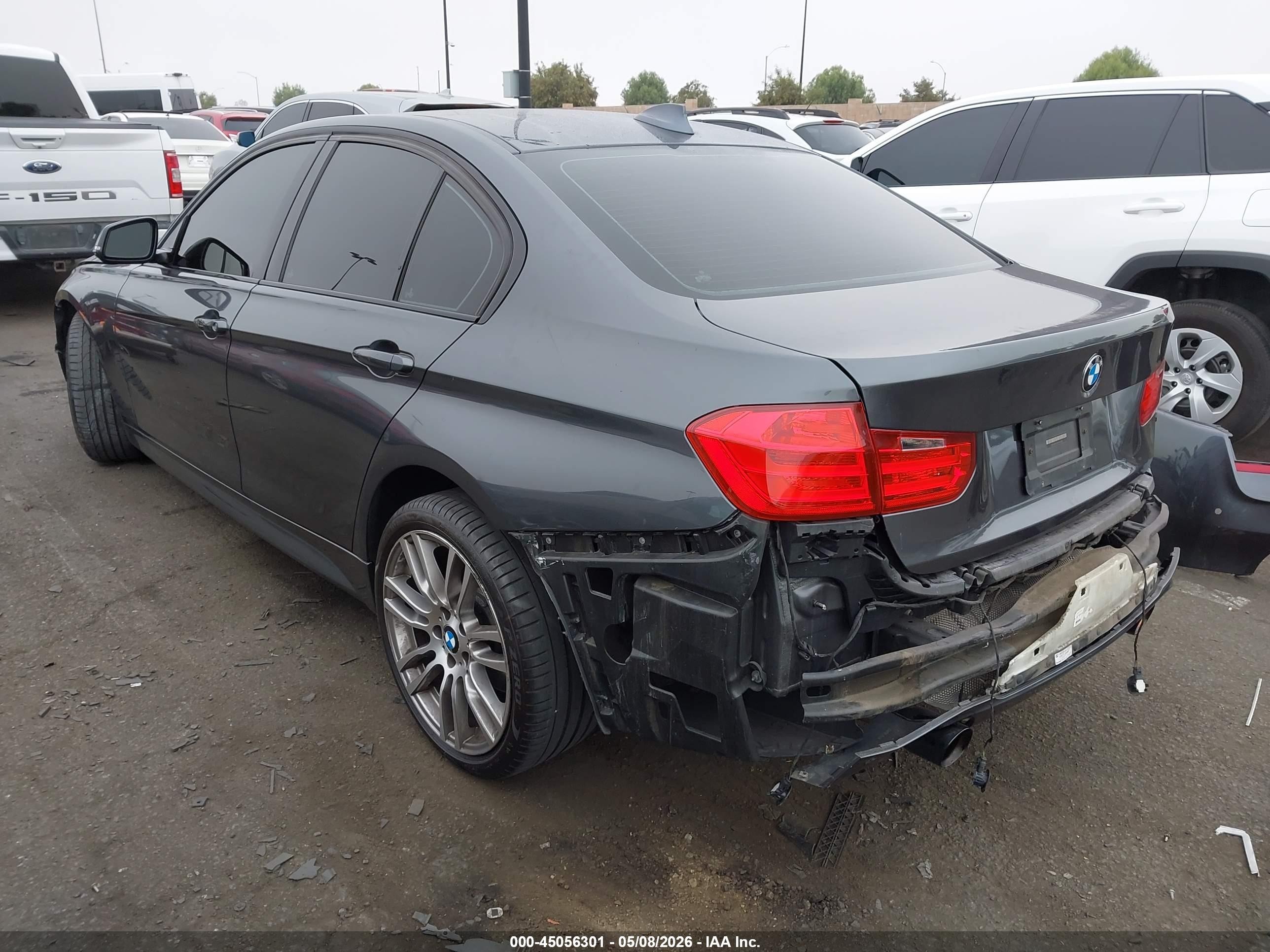 2014 Bmw 335i   Gray vin: WBA3A9G54ENS65401