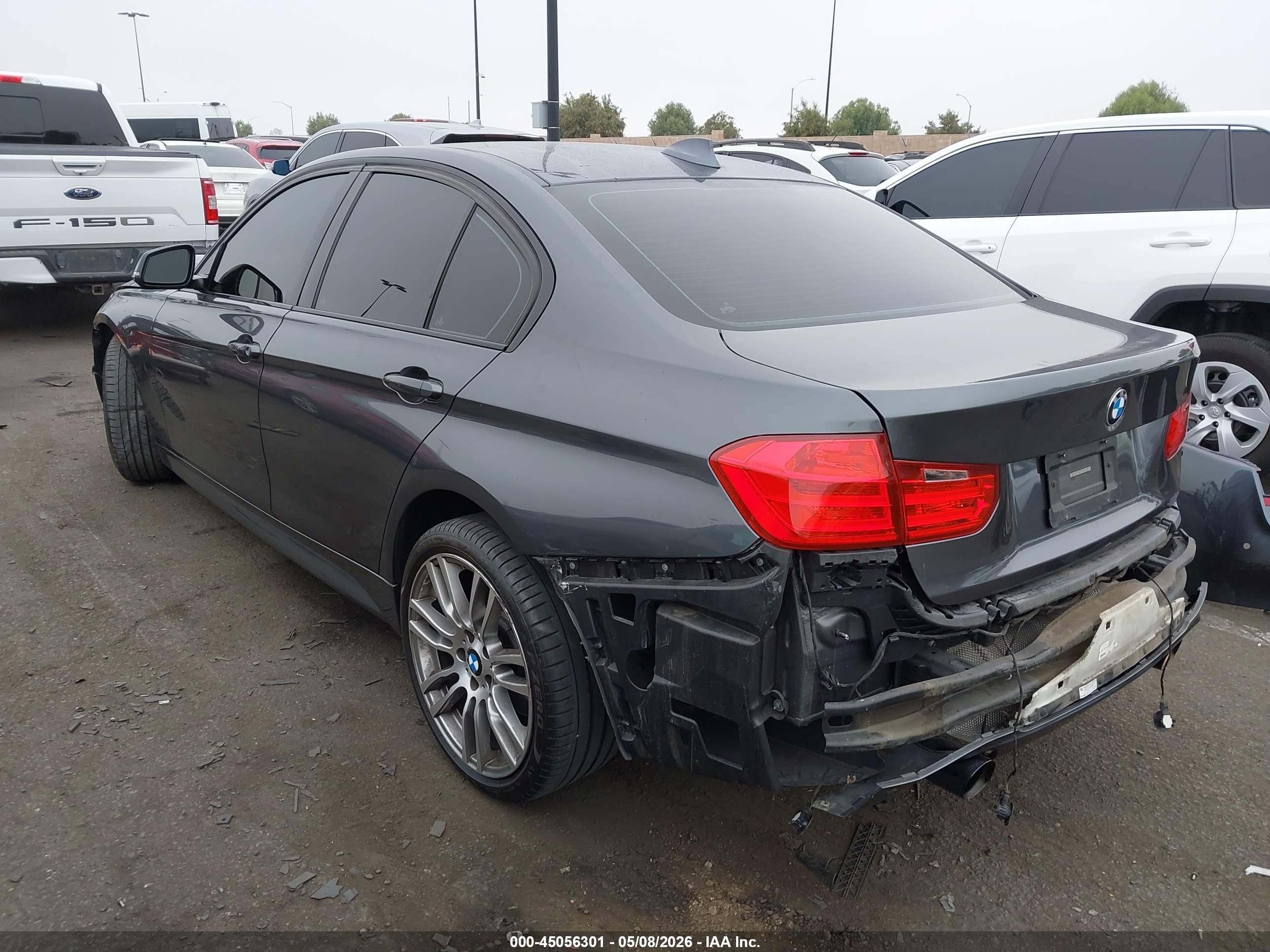 2014 Bmw 335i   Gray vin: WBA3A9G54ENS65401