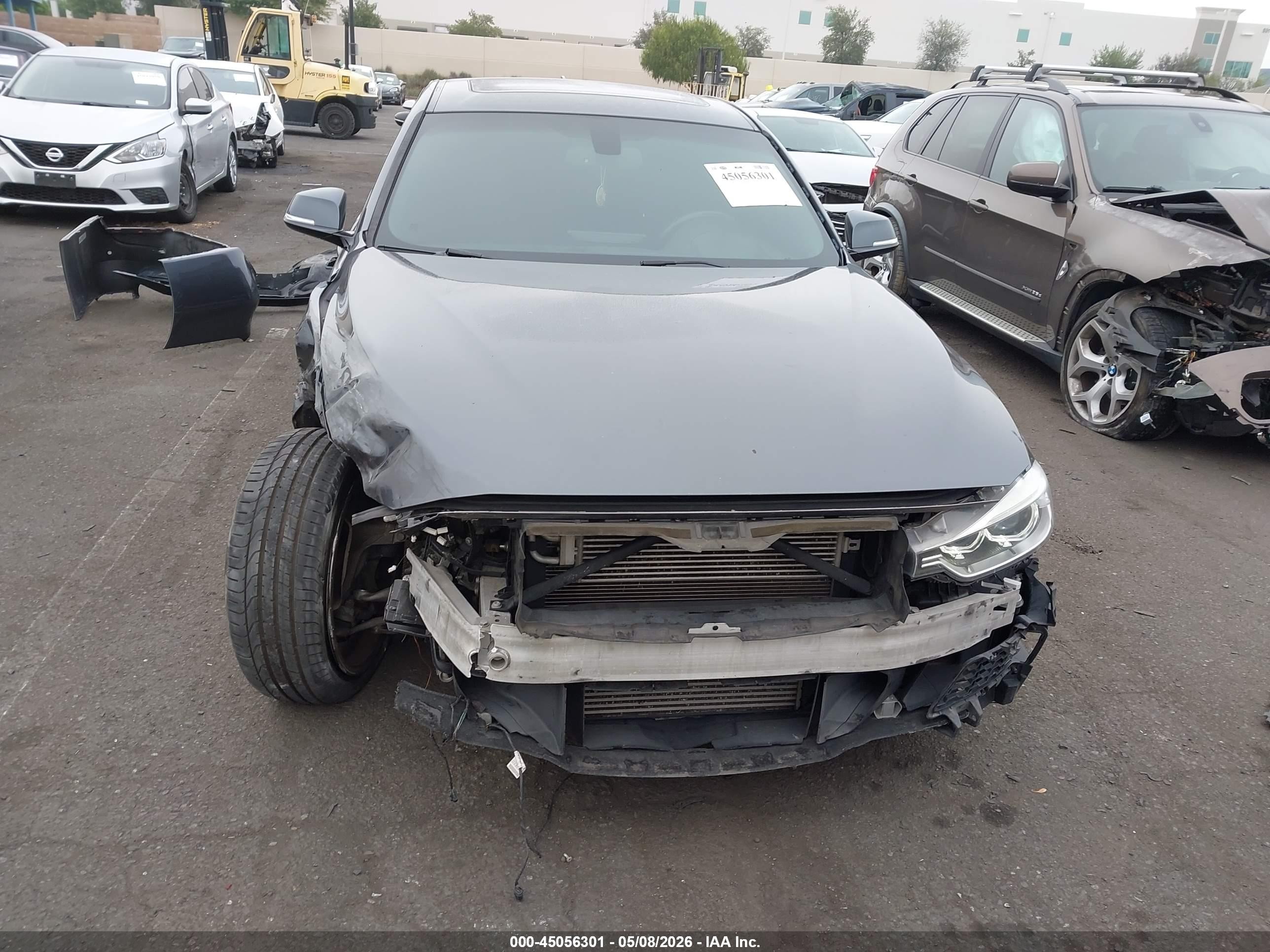 2014 Bmw 335i   Gray vin: WBA3A9G54ENS65401