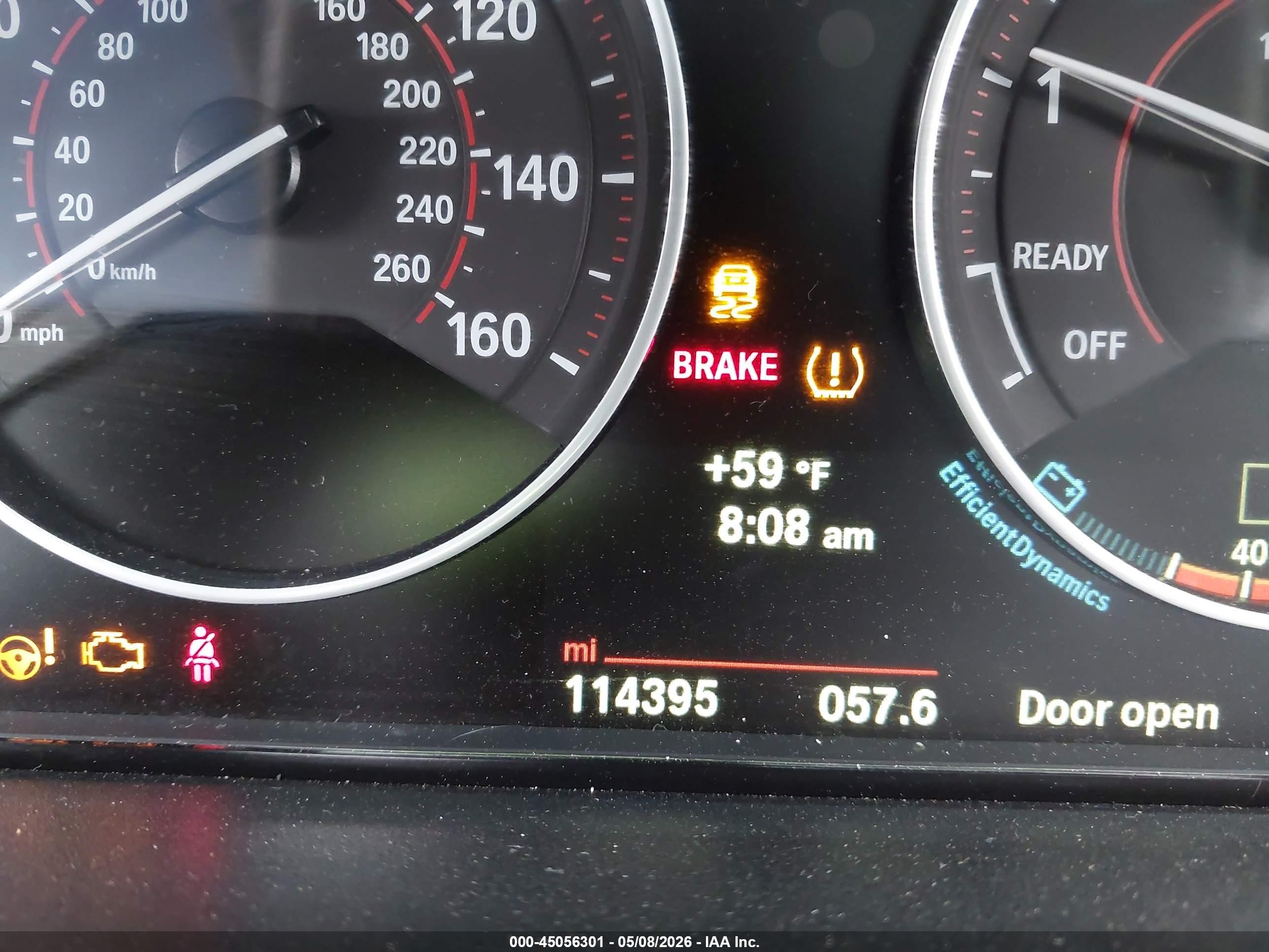2014 Bmw 335i   Gray vin: WBA3A9G54ENS65401