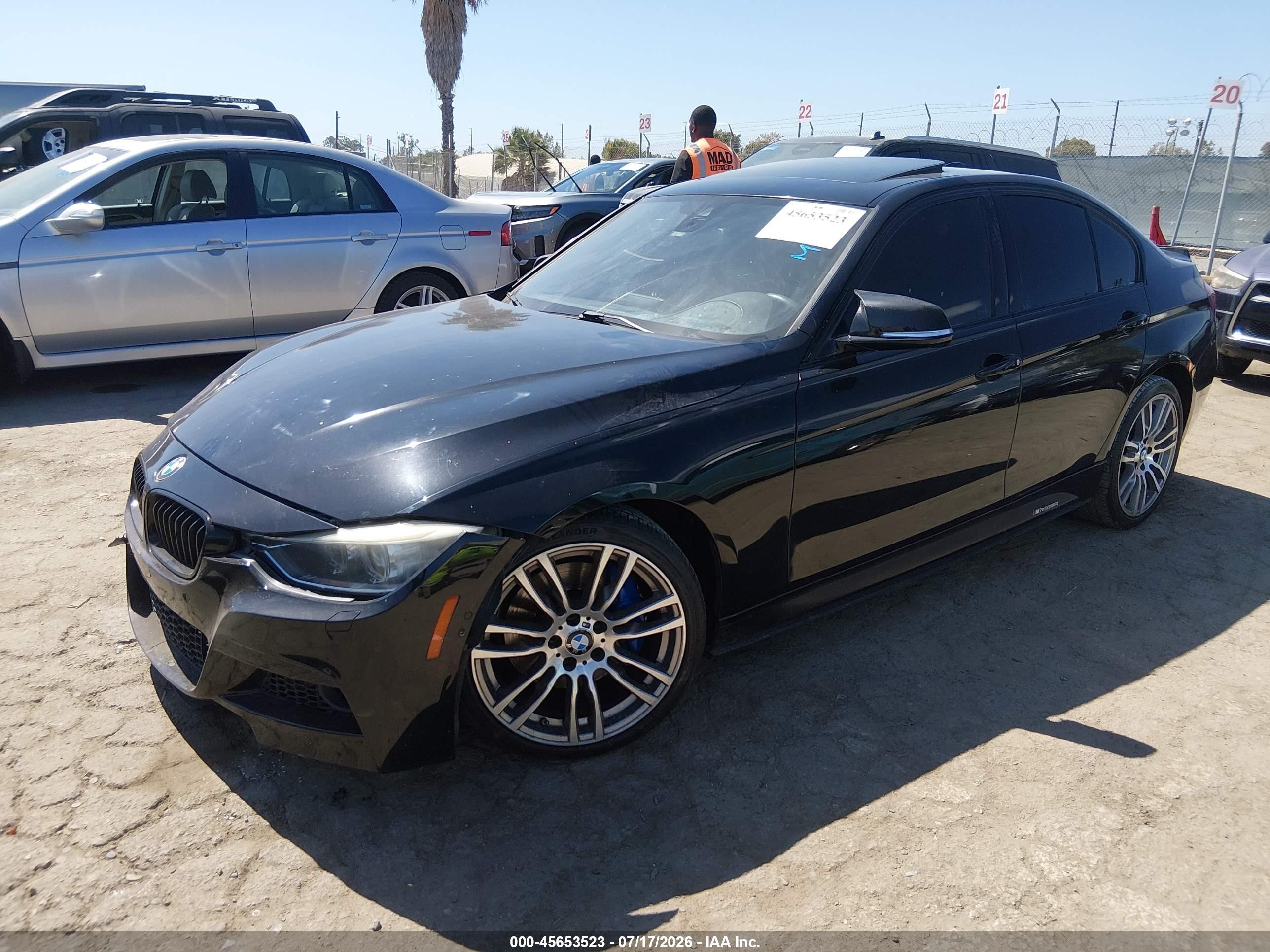 2015 Bmw 335i   Black vin: WBA3A9G54FNT09009