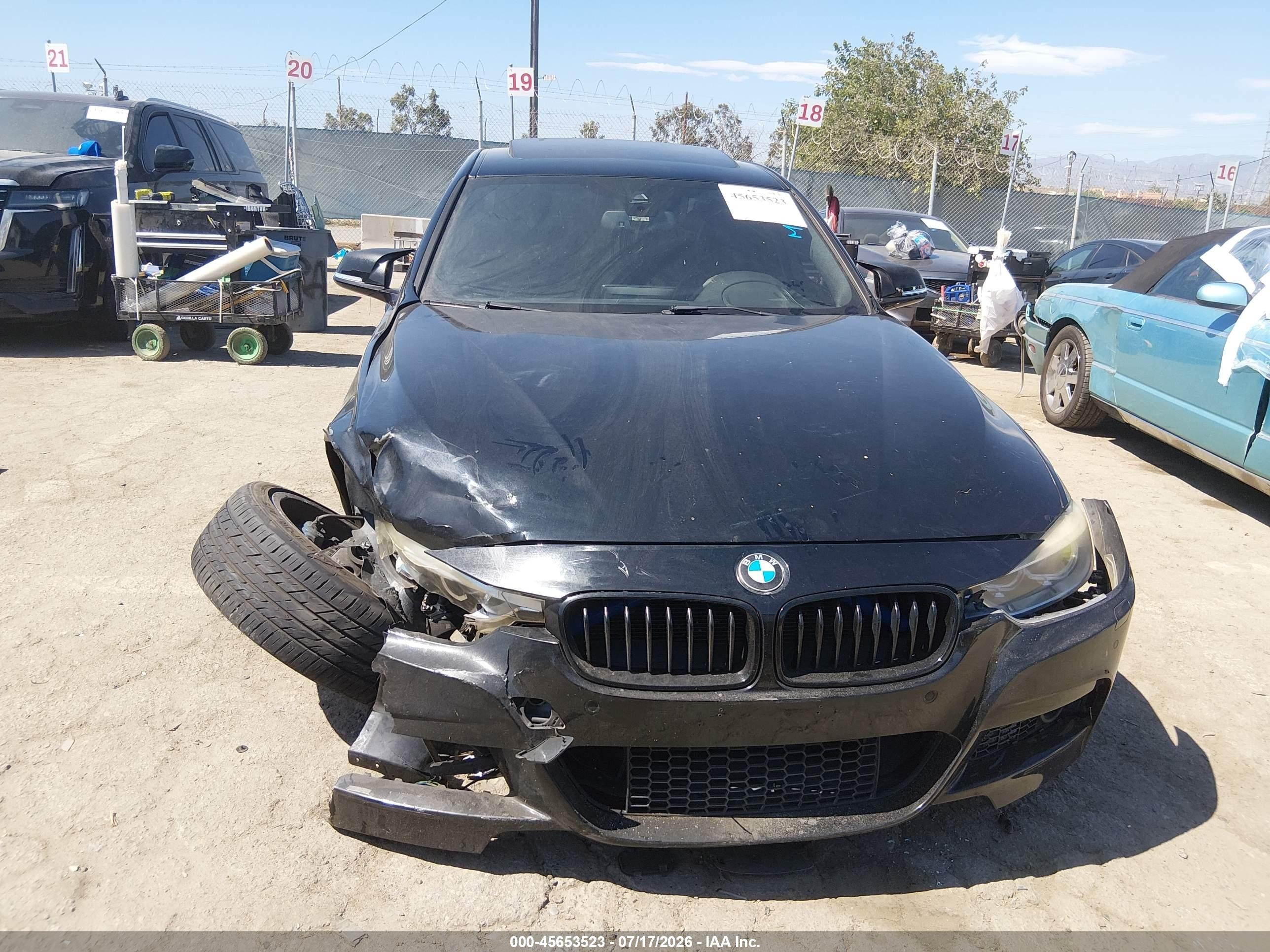 2015 Bmw 335i   Black vin: WBA3A9G54FNT09009