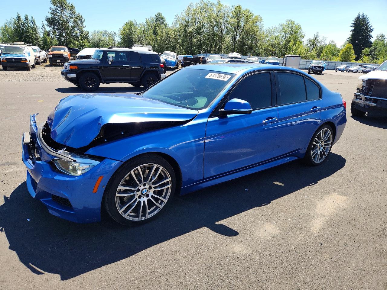 2013 Bmw 335 I Blue vin: WBA3A9G55DNP37300