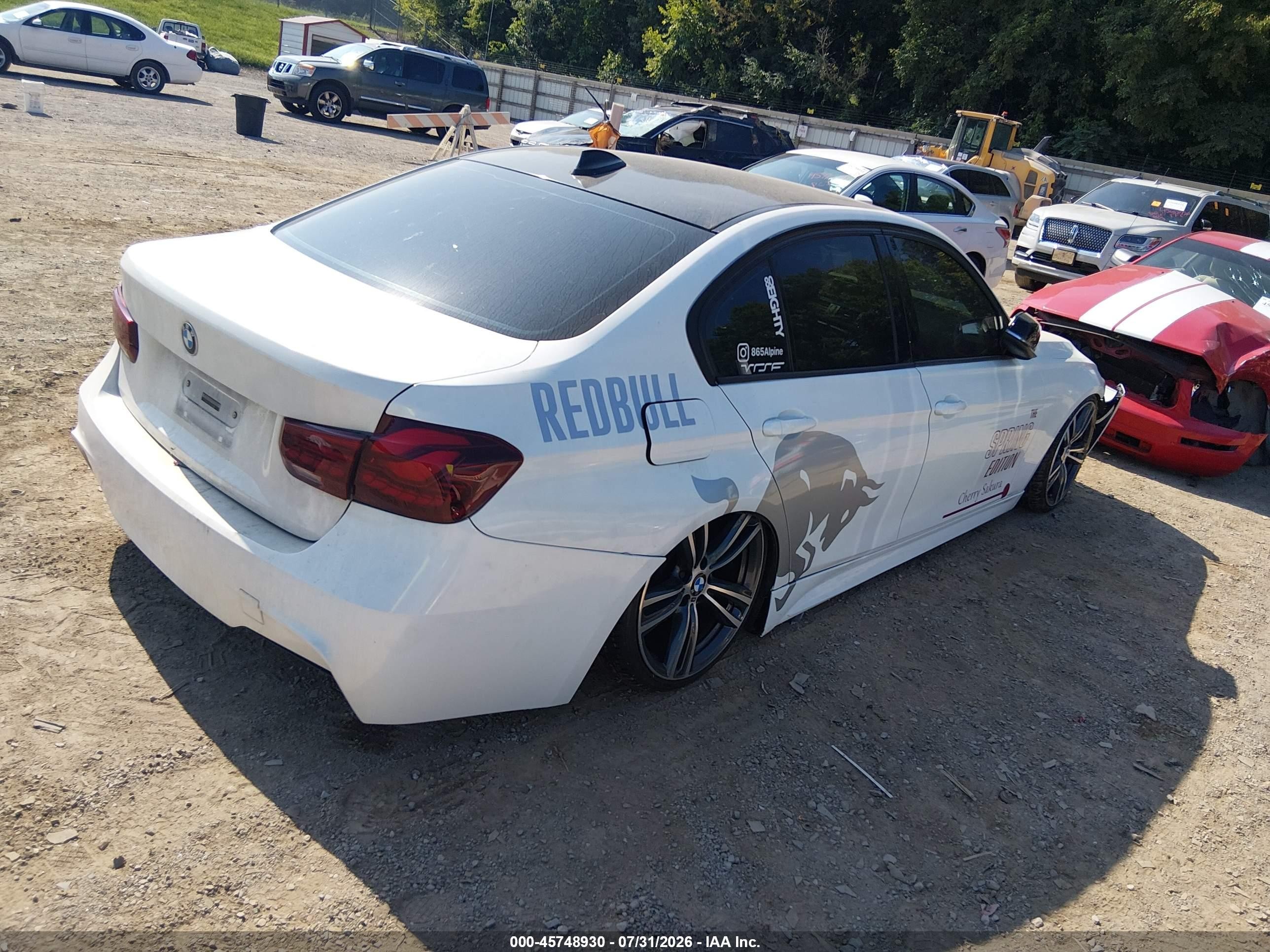 2014 Bmw 335i   White vin: WBA3A9G55ENS65018