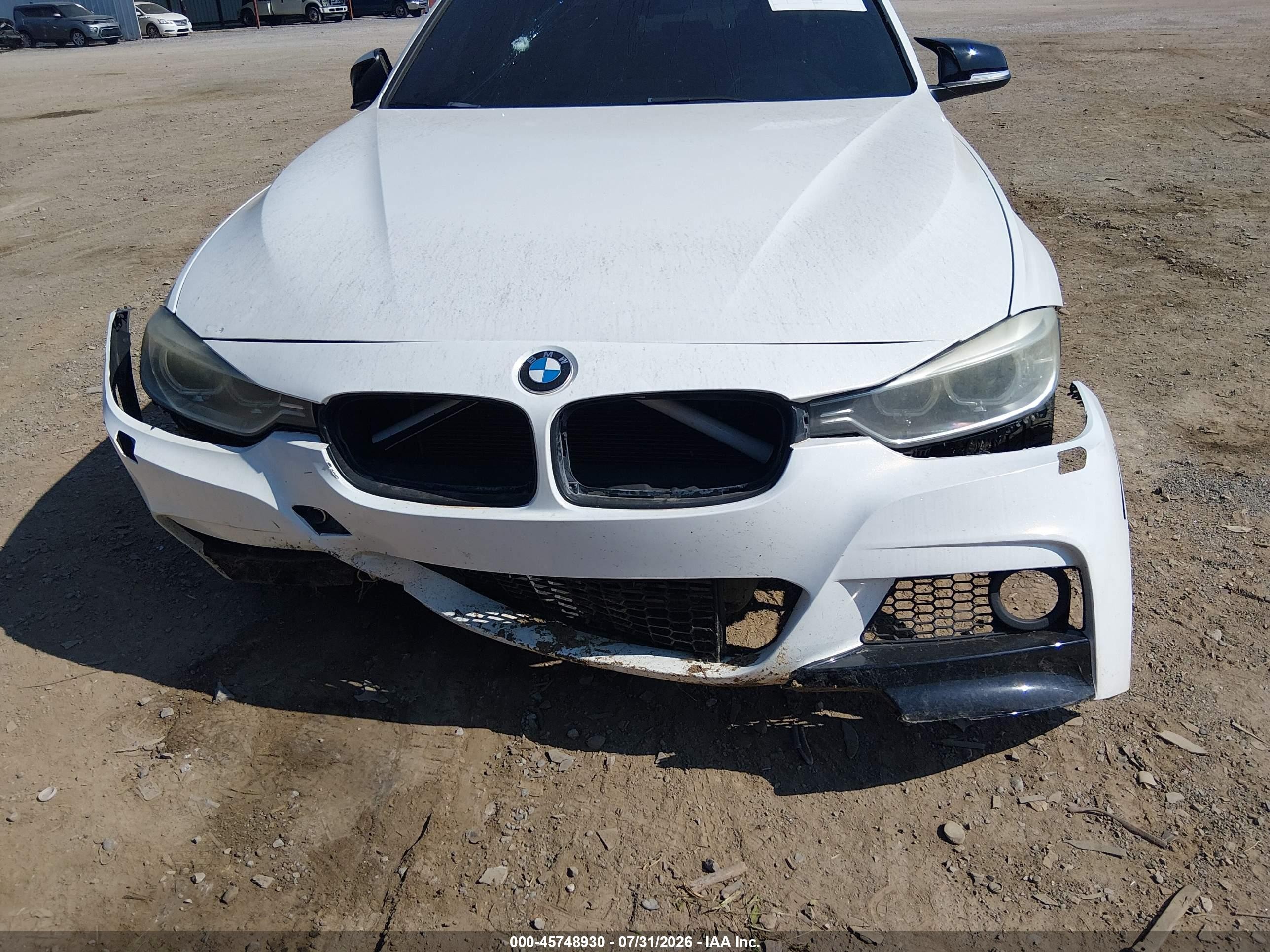 2014 Bmw 335i   White vin: WBA3A9G55ENS65018
