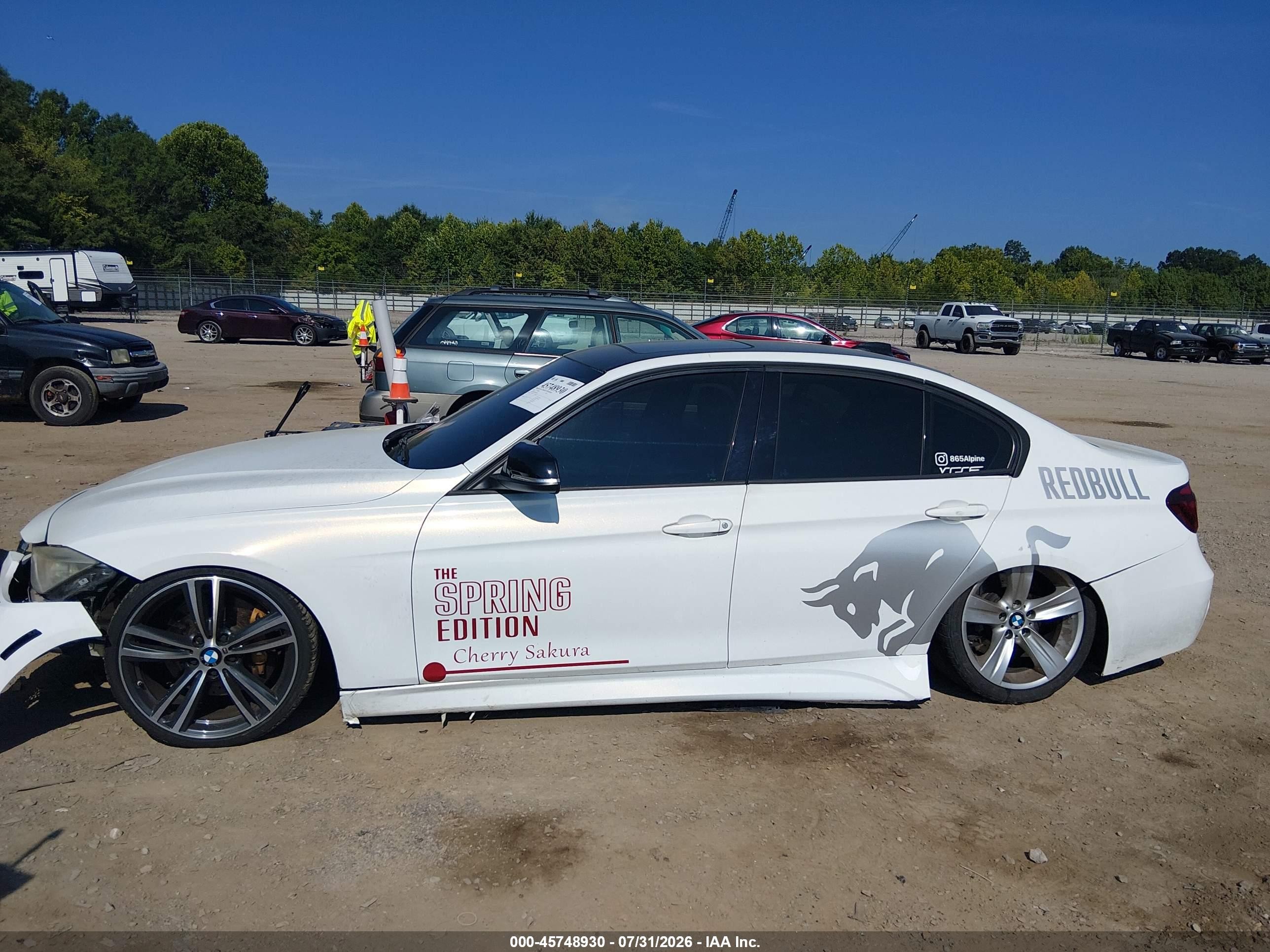 2014 Bmw 335i   White vin: WBA3A9G55ENS65018