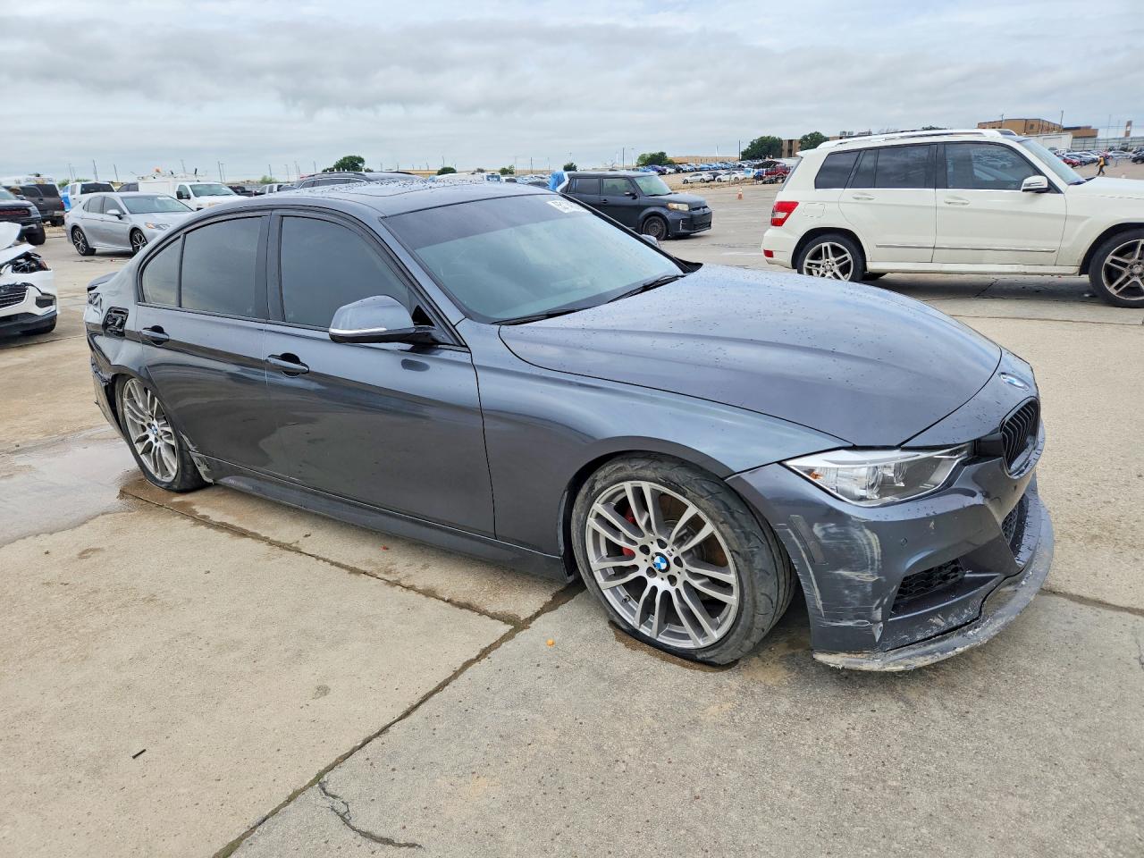 2014 Bmw 335 I Gray vin: WBA3A9G55ENS65472