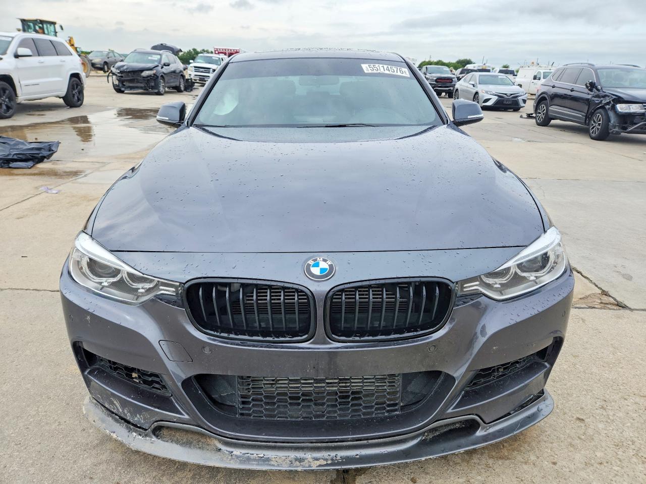 2014 Bmw 335 I Gray vin: WBA3A9G55ENS65472