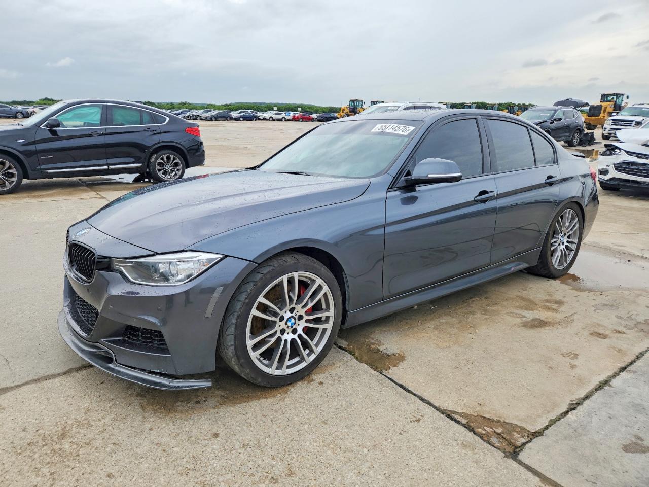 2014 Bmw 335 I Gray vin: WBA3A9G55ENS65472