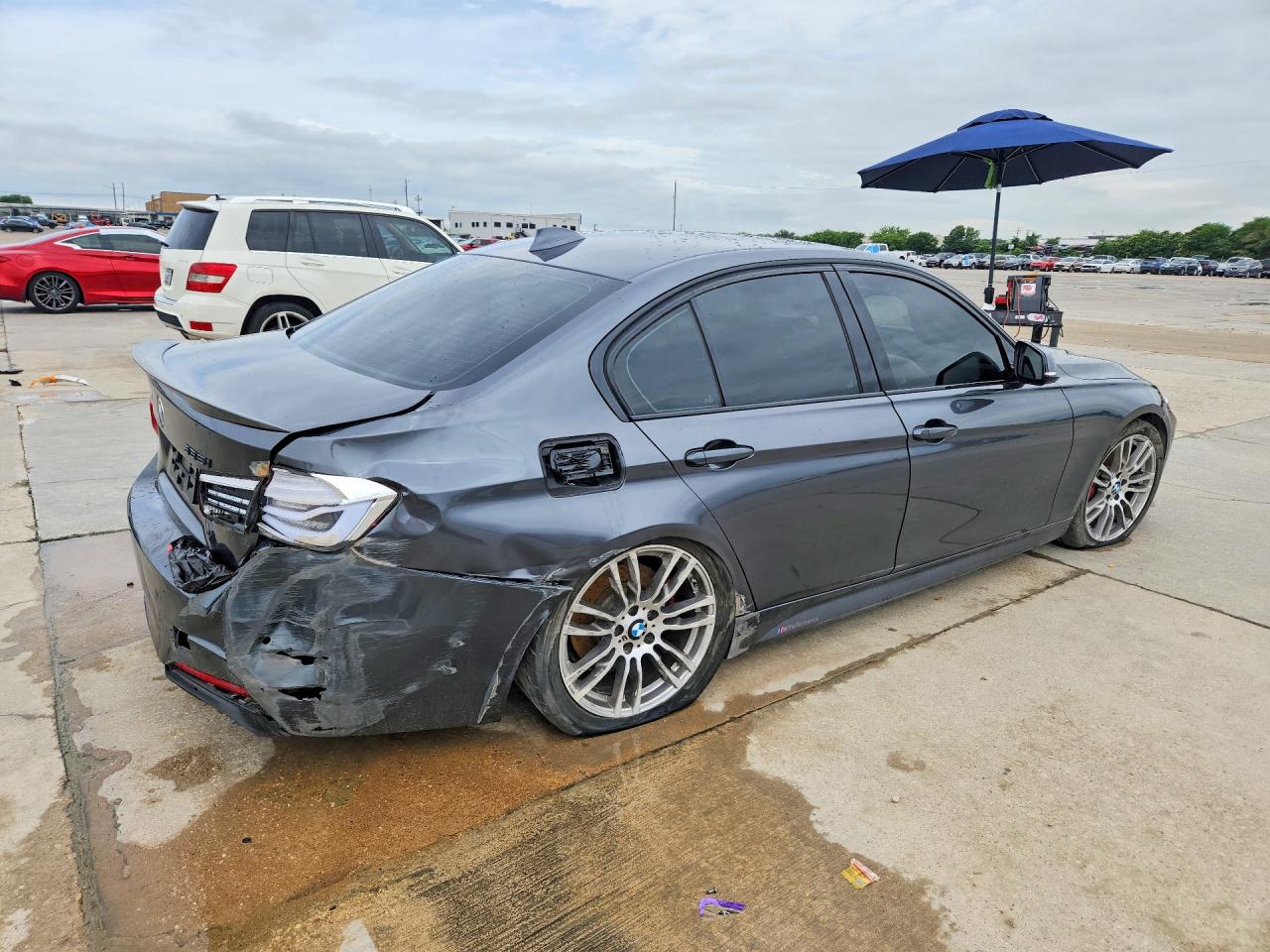 2014 Bmw 335 I Gray vin: WBA3A9G55ENS65472