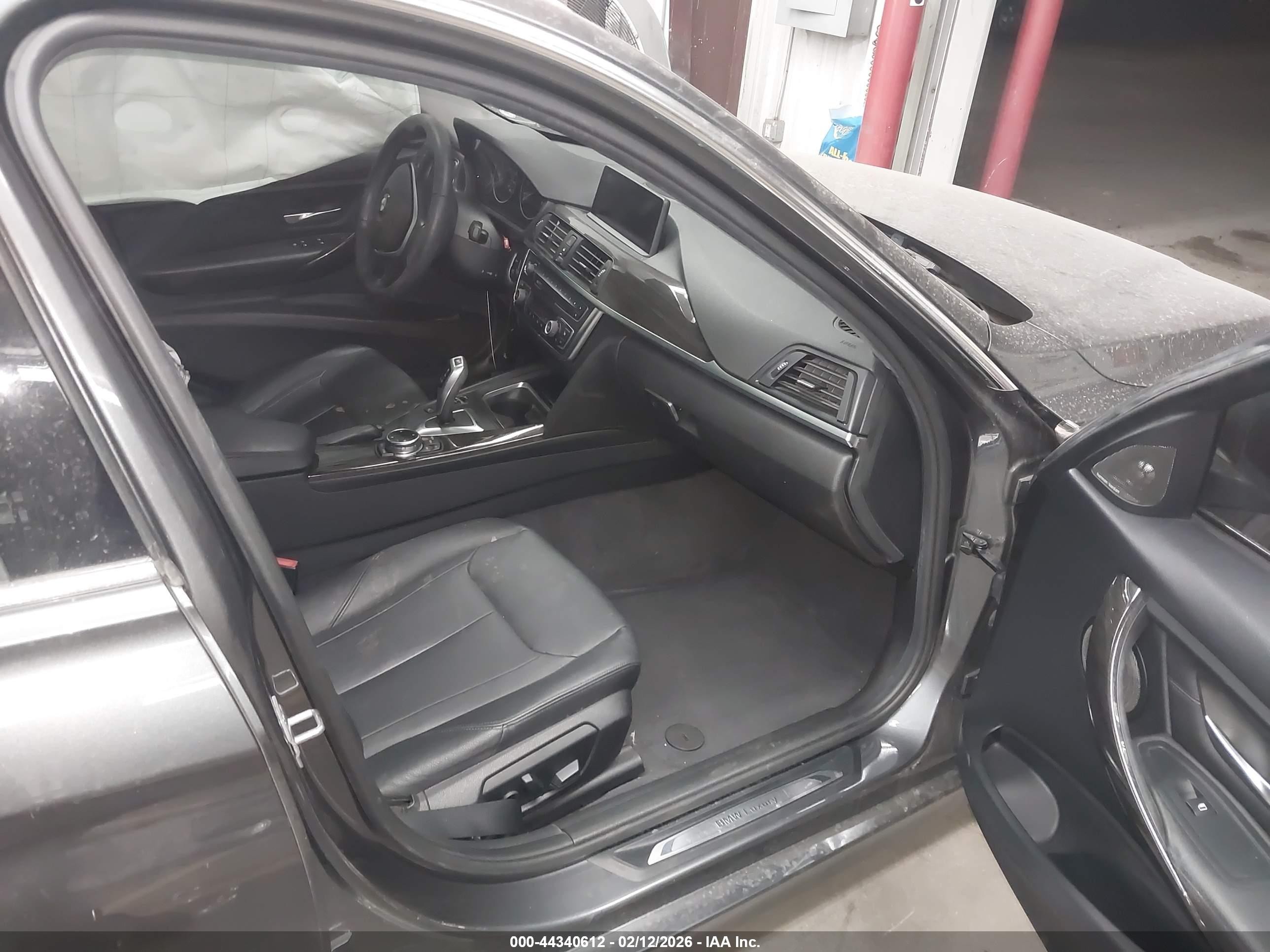 2015 Bmw 335i Gray vin: WBA3A9G55FNS65926