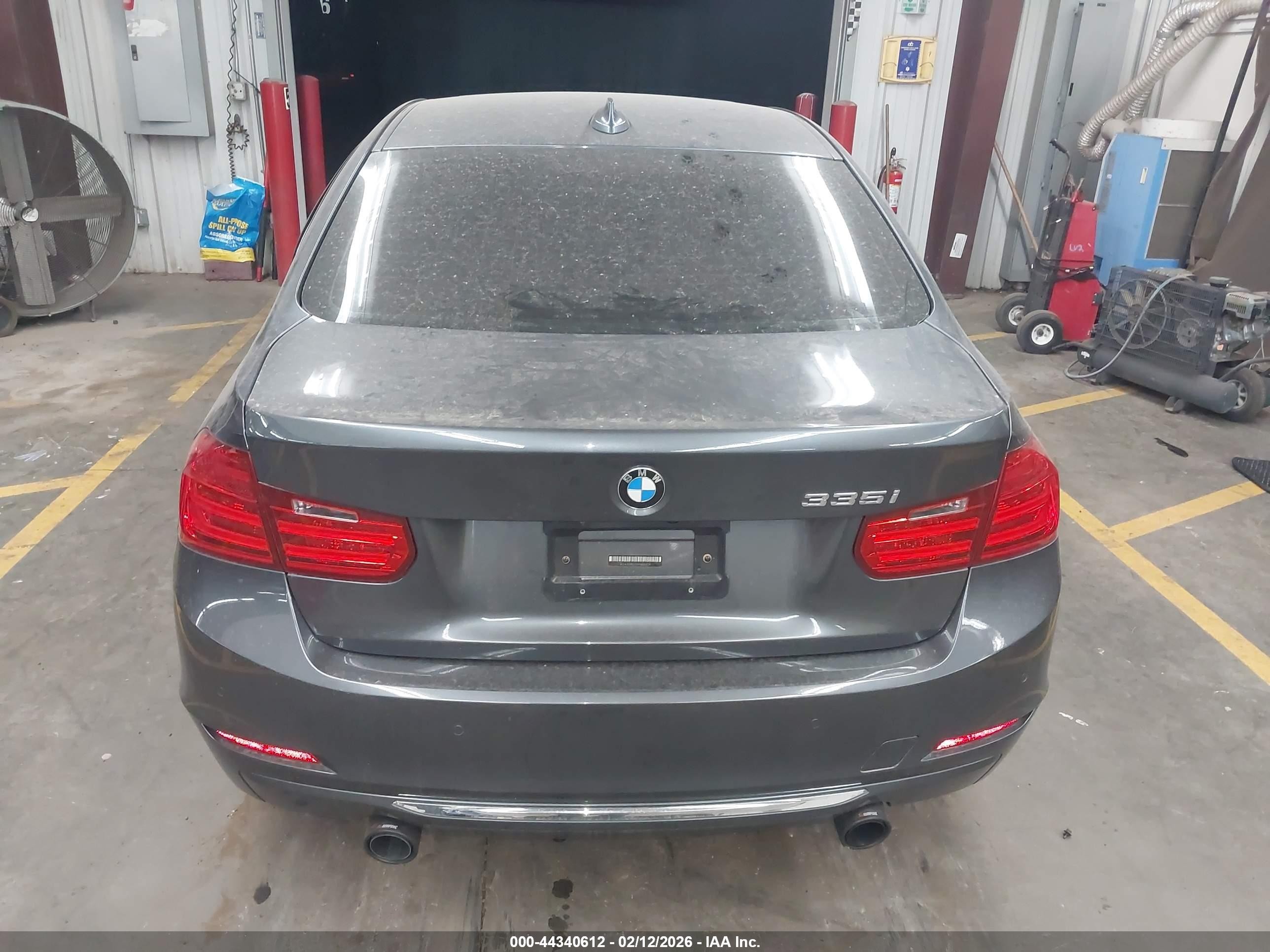 2015 Bmw 335i Gray vin: WBA3A9G55FNS65926