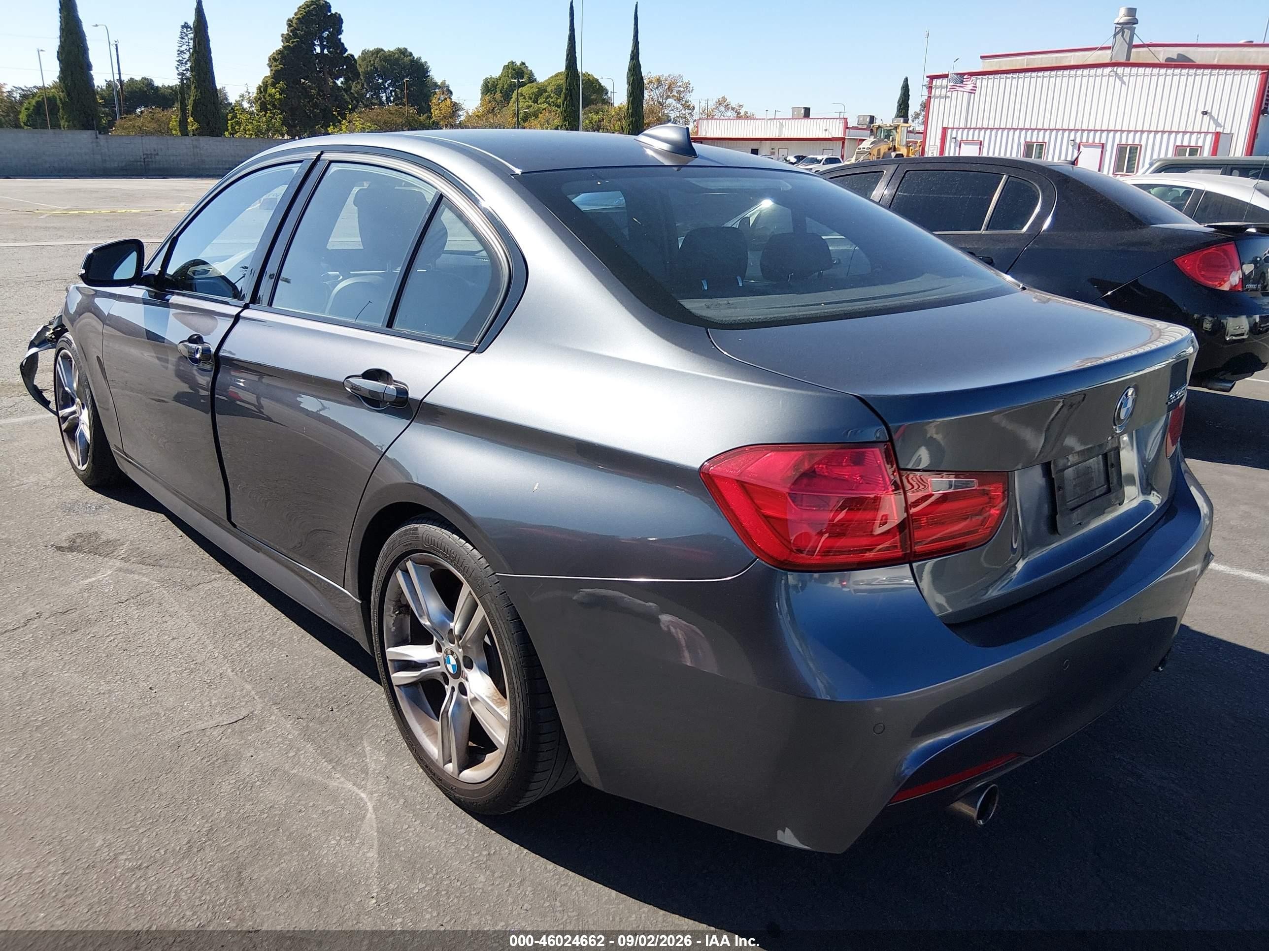 2014 Bmw 335i   Gray vin: WBA3A9G56ENS65559