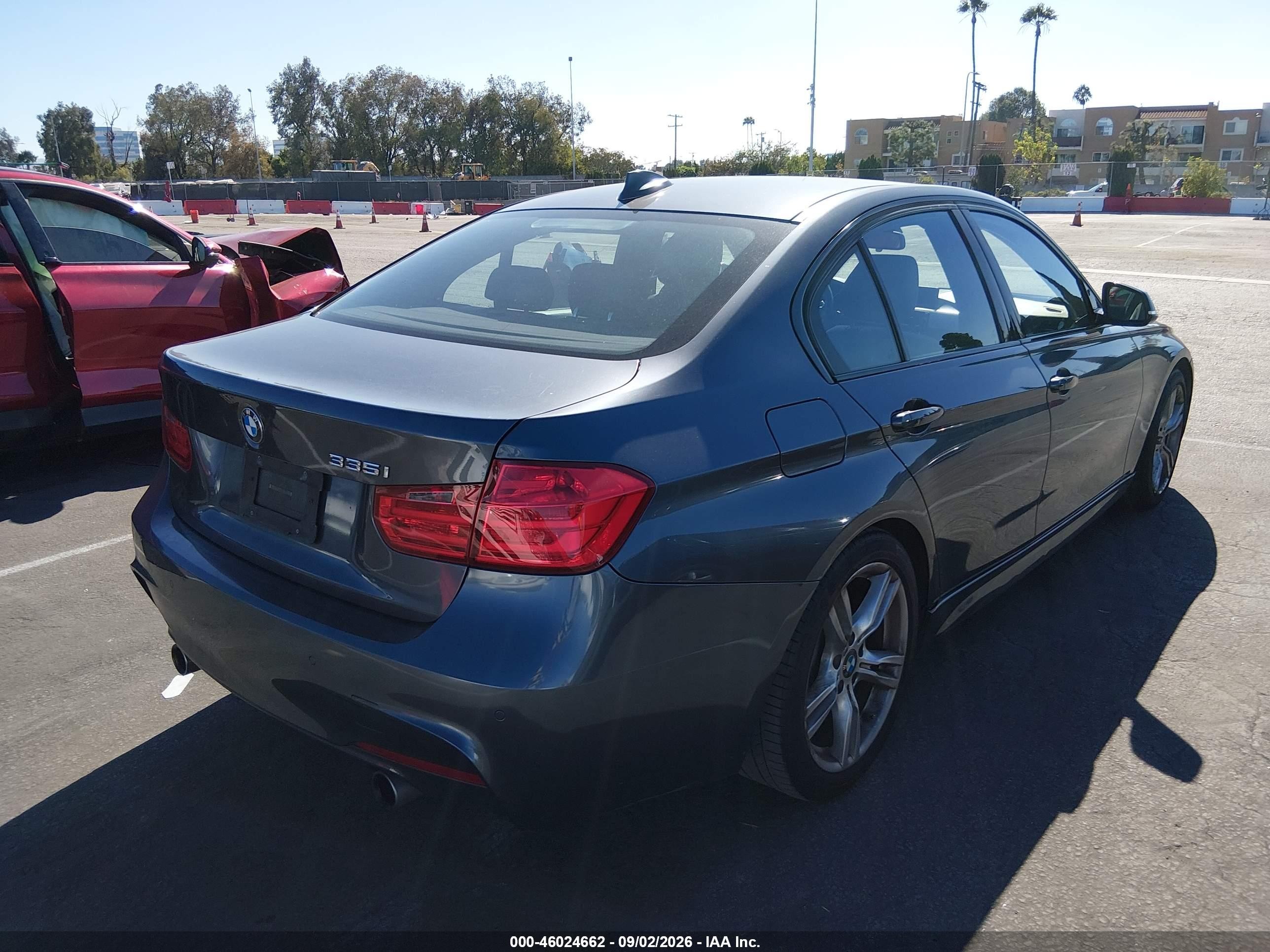 2014 Bmw 335i   Gray vin: WBA3A9G56ENS65559