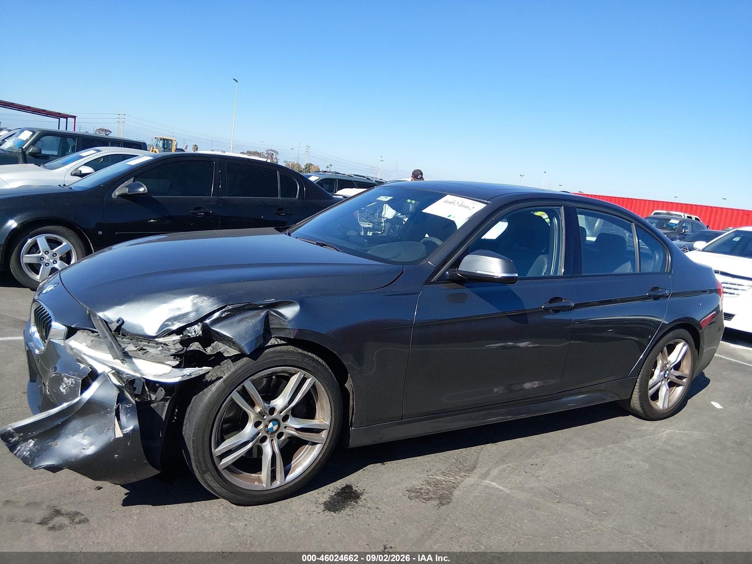 2014 Bmw 335i   Gray vin: WBA3A9G56ENS65559