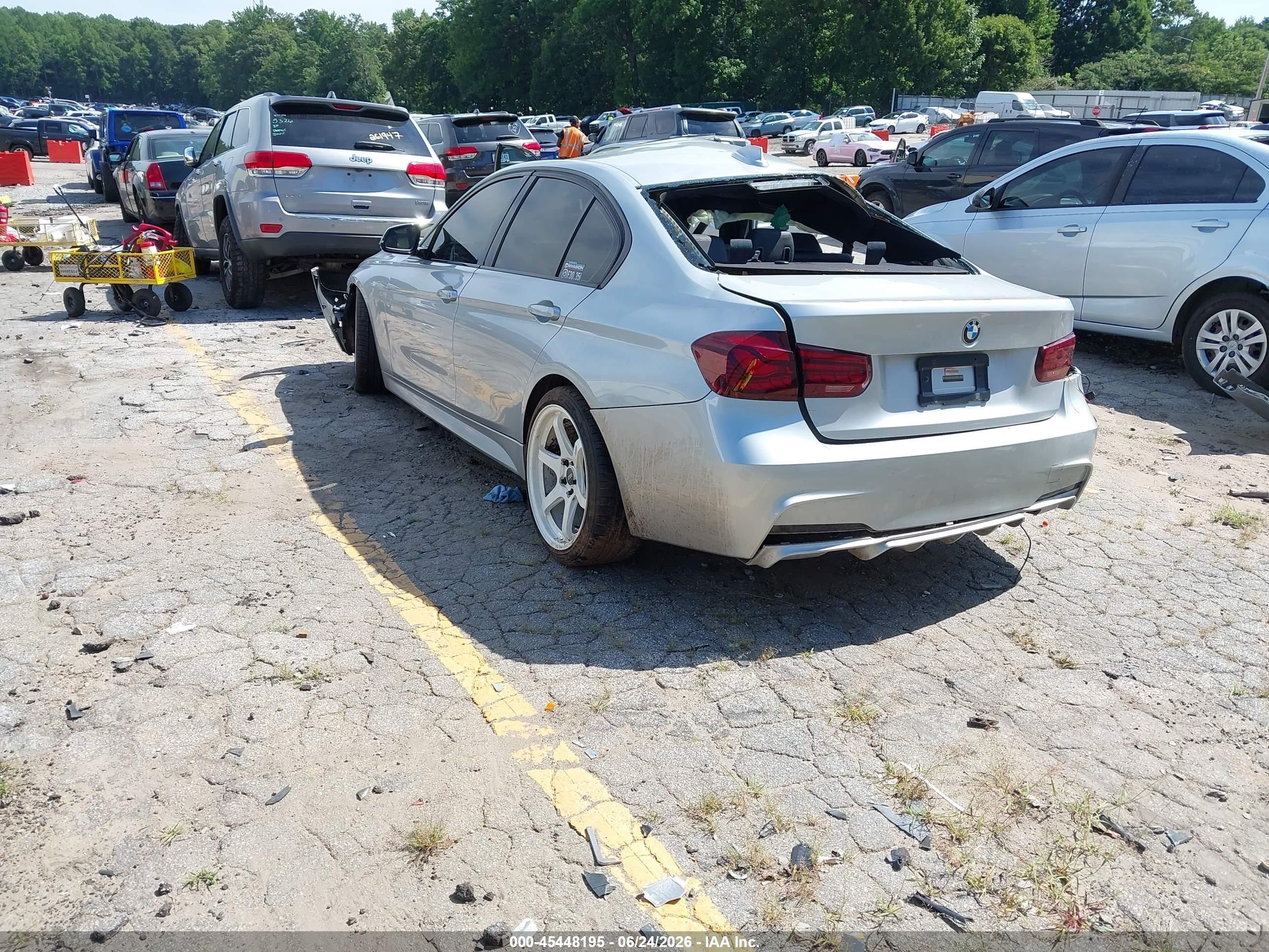 2014 Bmw 335i Silver vin: WBA3A9G57ENR97439
