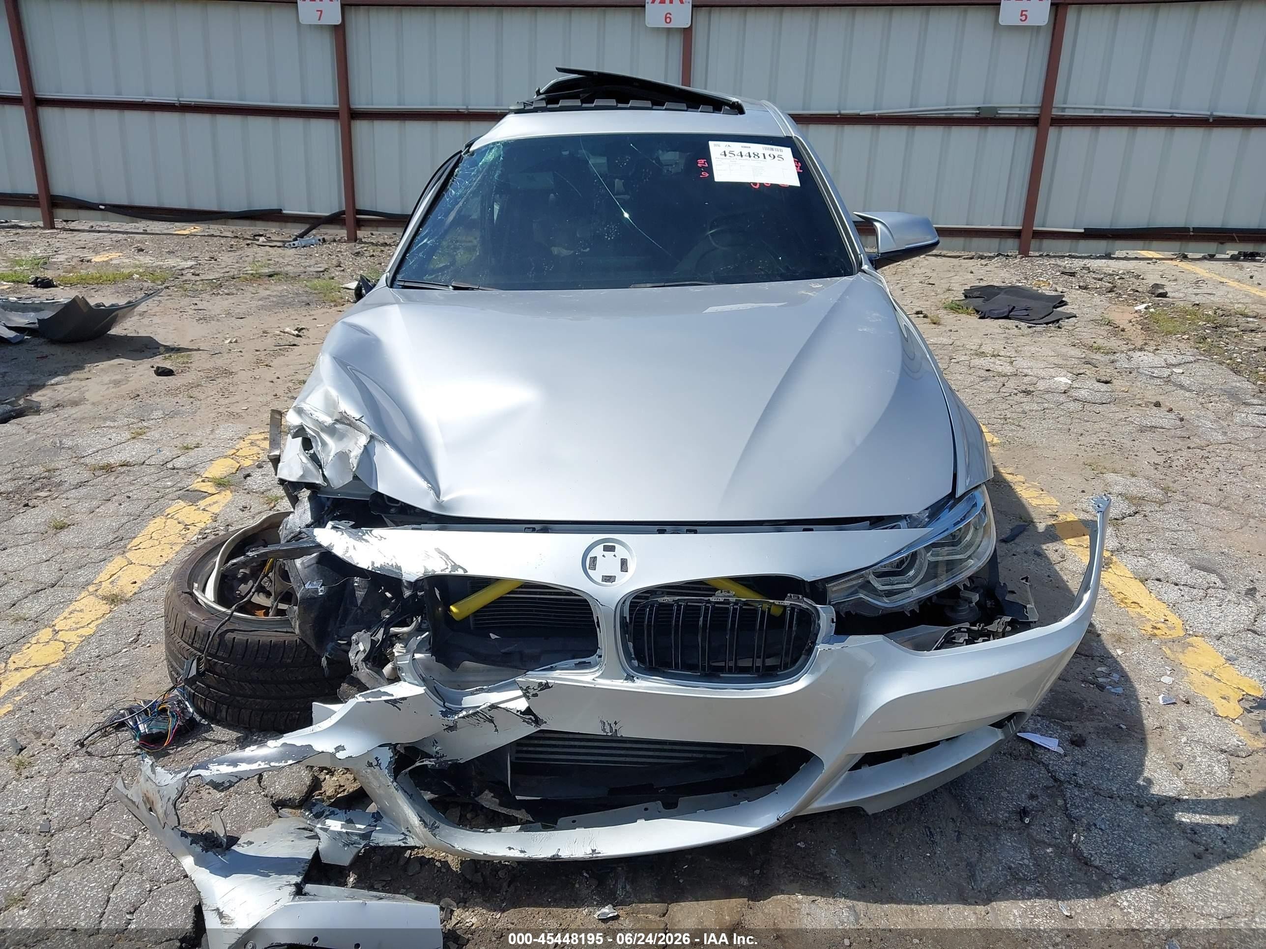 2014 Bmw 335i Silver vin: WBA3A9G57ENR97439