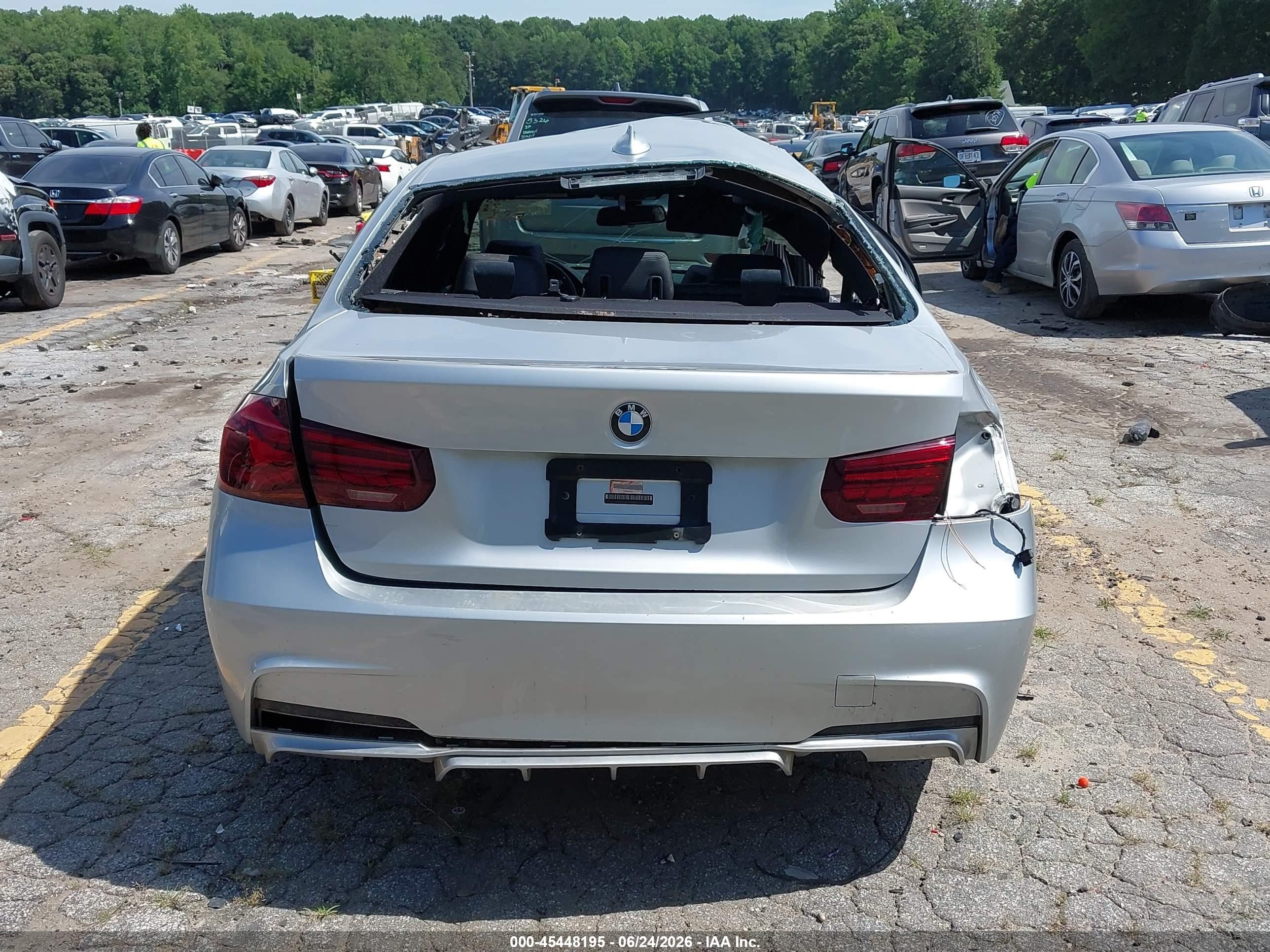 2014 Bmw 335i Silver vin: WBA3A9G57ENR97439