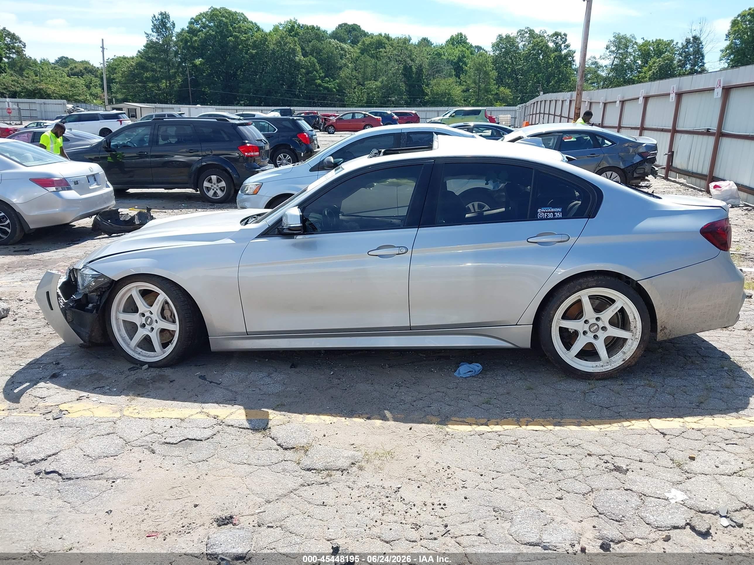 2014 Bmw 335i Silver vin: WBA3A9G57ENR97439