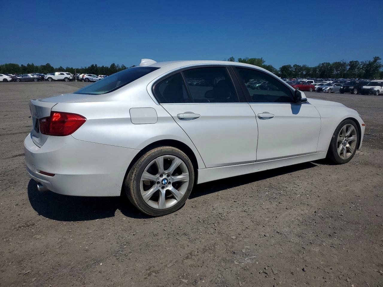 2015 Bmw 335 I White vin: WBA3A9G57FNT09859