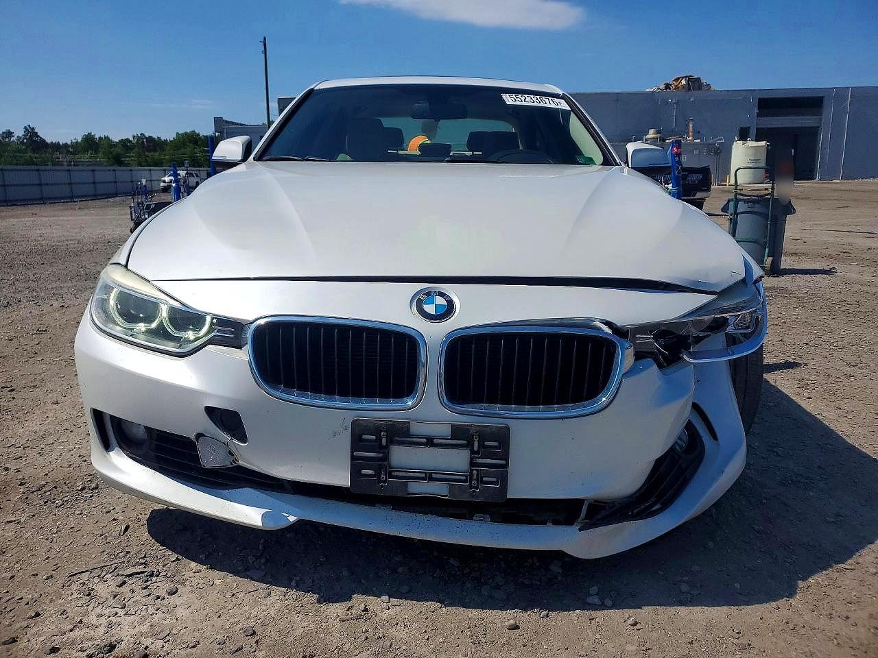 2015 Bmw 335 I White vin: WBA3A9G57FNT09859