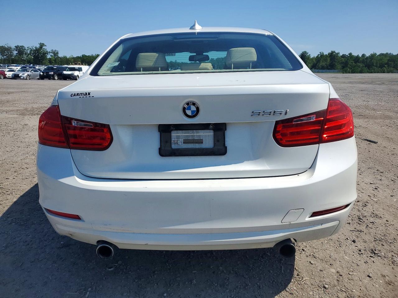 2015 Bmw 335 I White vin: WBA3A9G57FNT09859