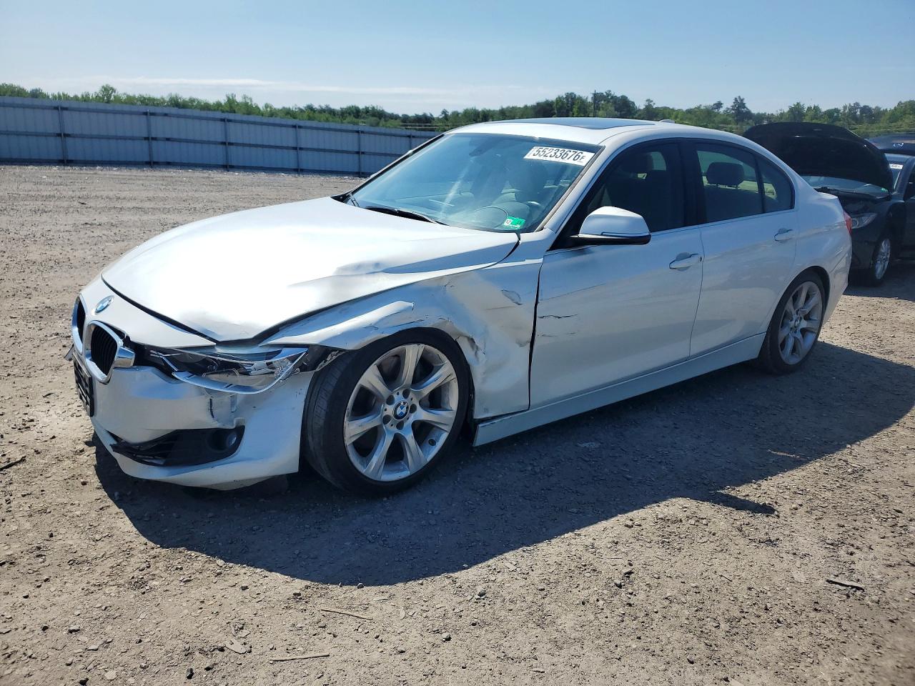 2015 Bmw 335 I White vin: WBA3A9G57FNT09859