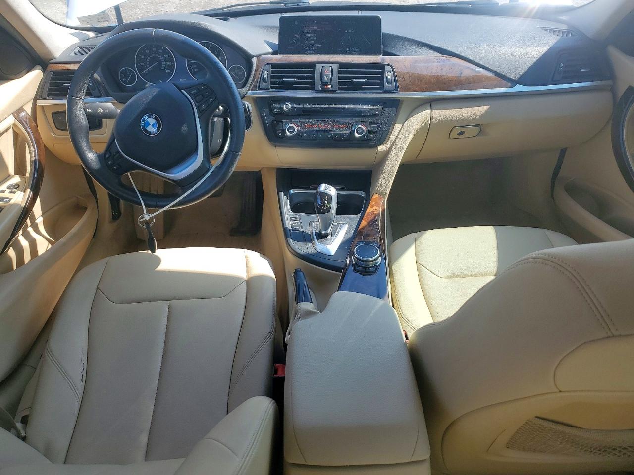 2015 Bmw 335 I White vin: WBA3A9G57FNT09859