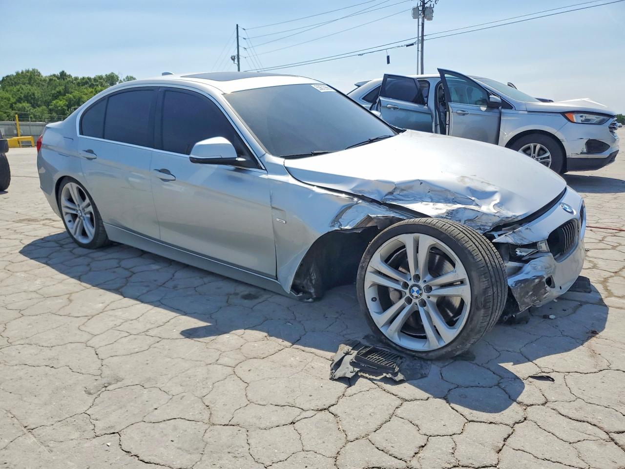 2013 Bmw 335 I Silver vin: WBA3A9G58DNP35752
