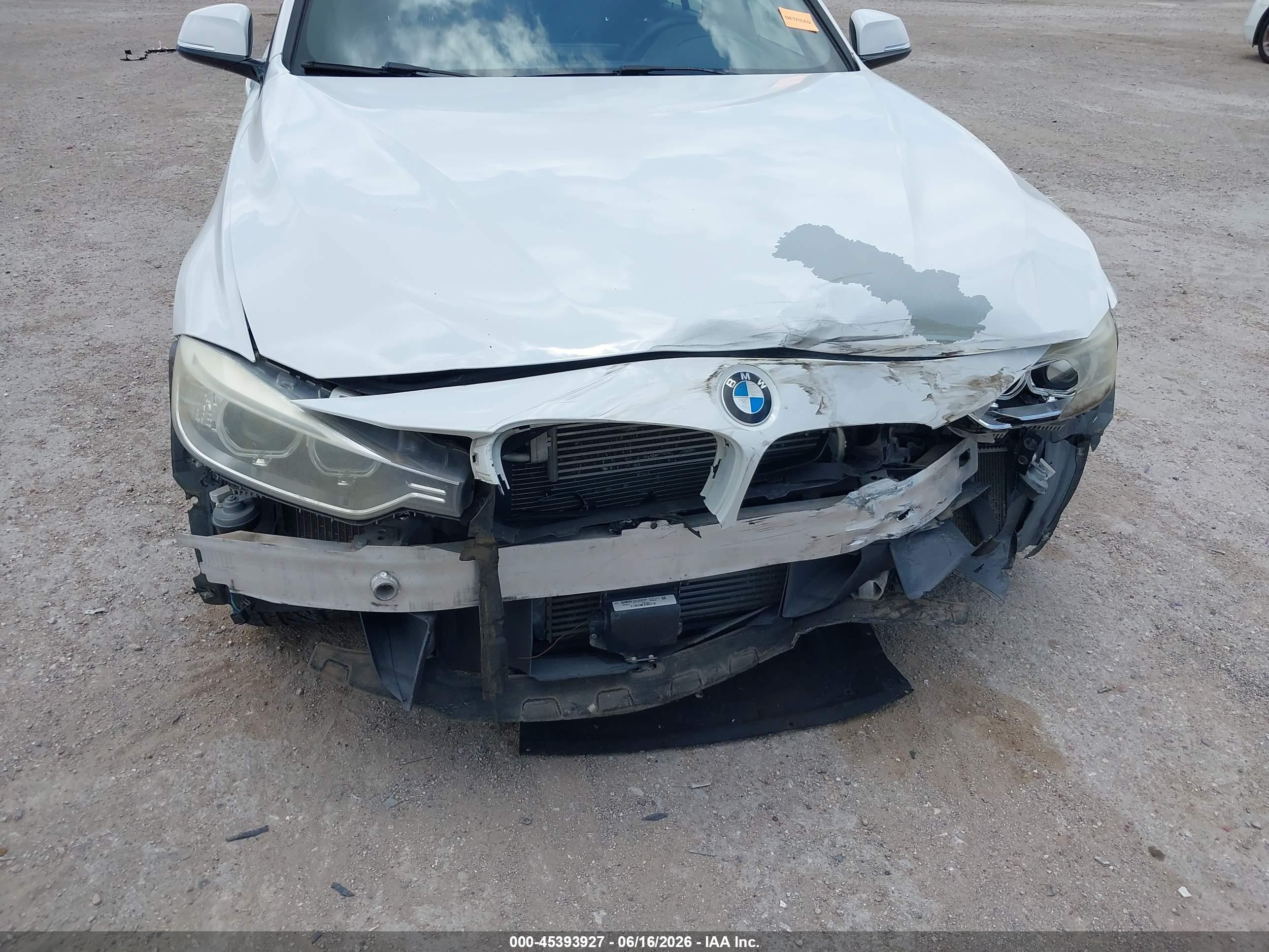 2014 Bmw 335i   White vin: WBA3A9G58ENS64428